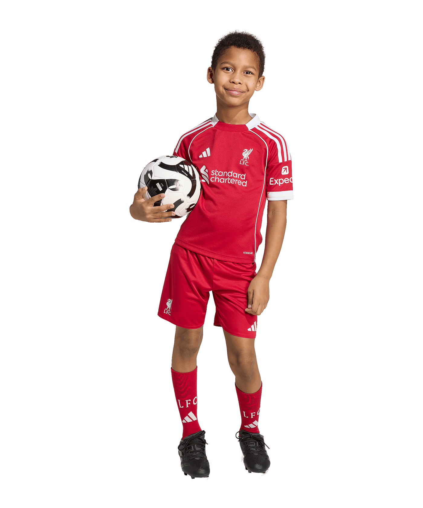 adidas FC Liverpool Trikot Set Home 2025/2026 Kids Rot - rot