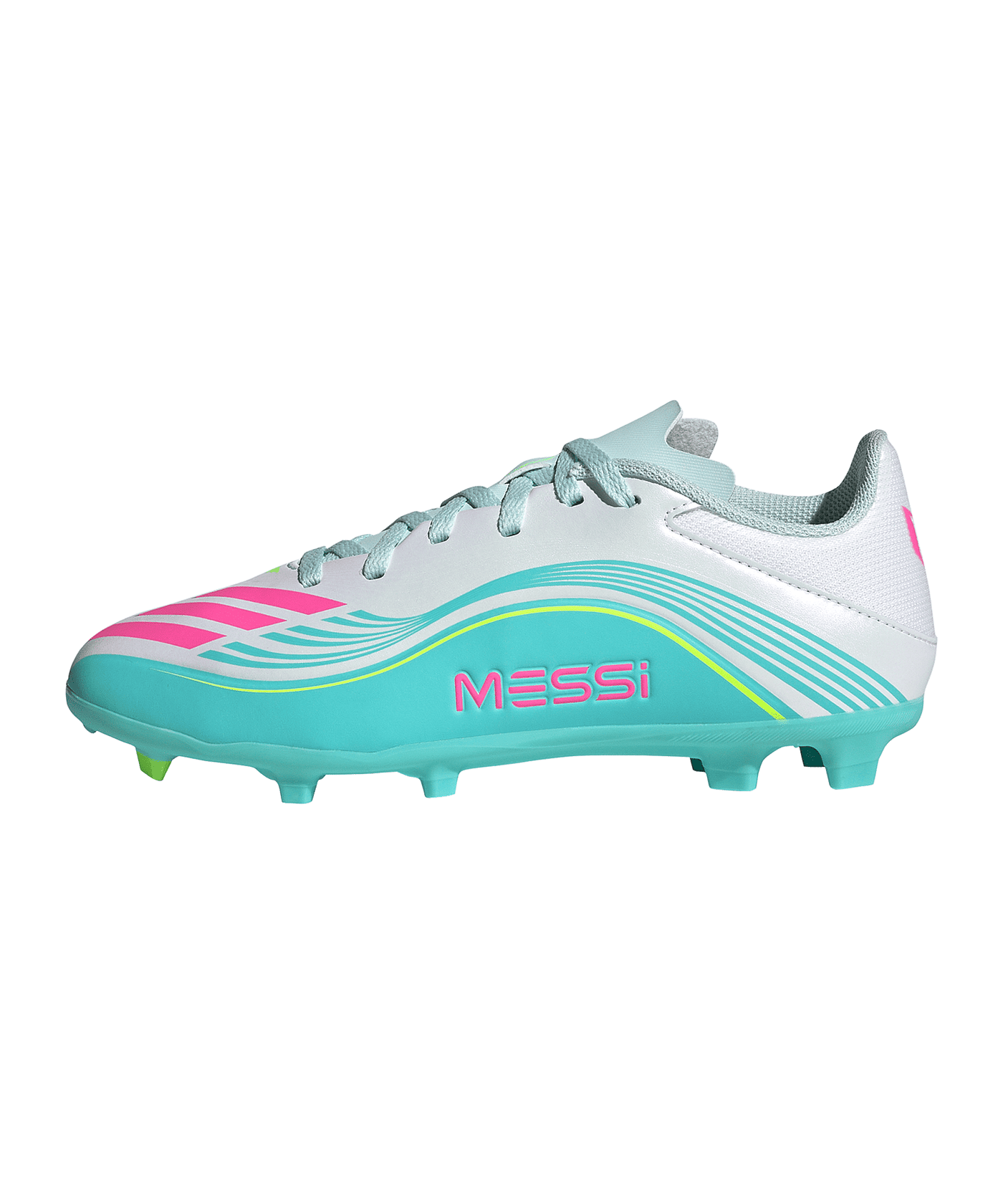 adidas F50 League FG/MG Messi Aurora Radiante Kids Weiß - weiss