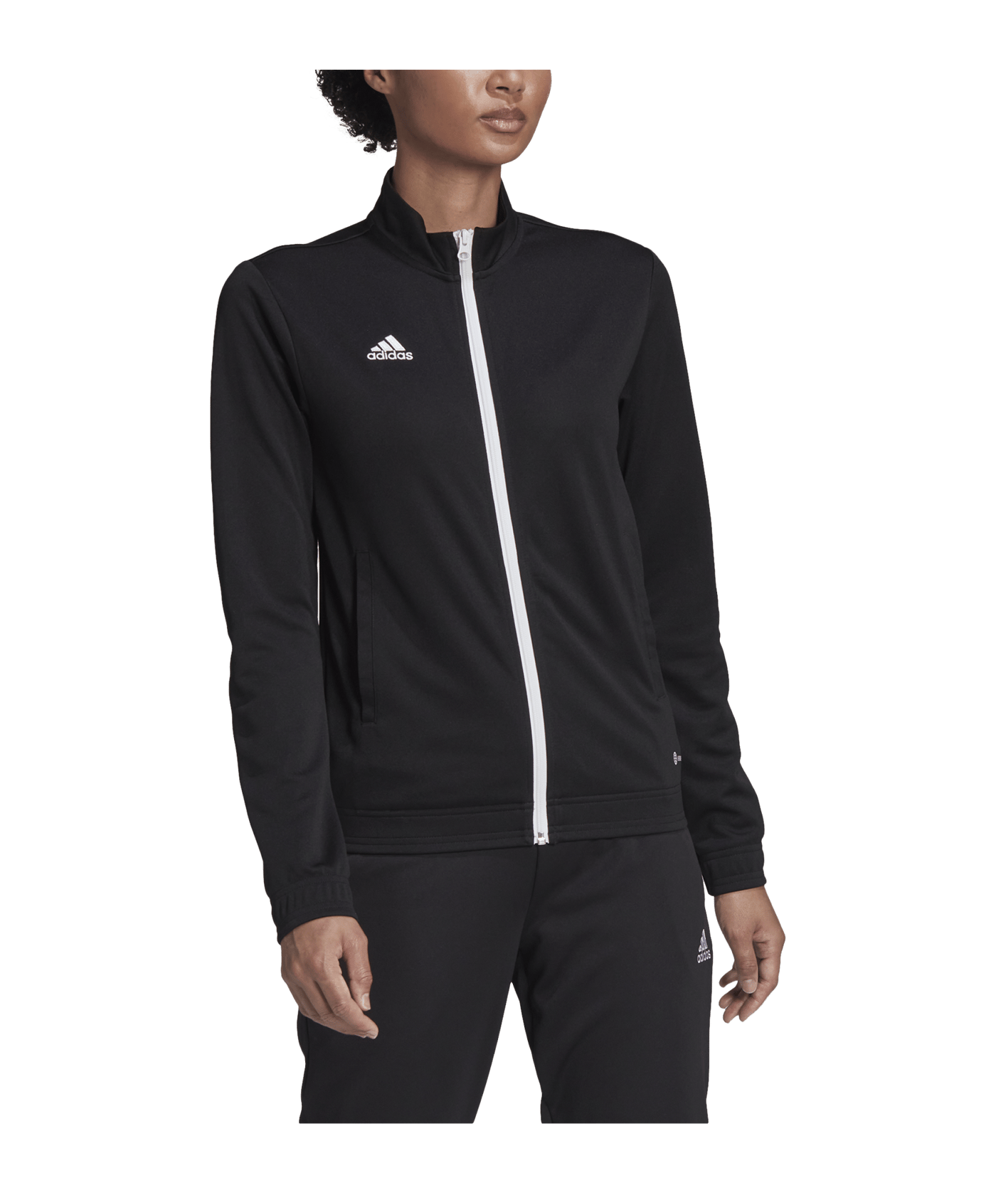 adidas Entrada 22 TK Trainingsjacke Damen Schwarz - schwarz