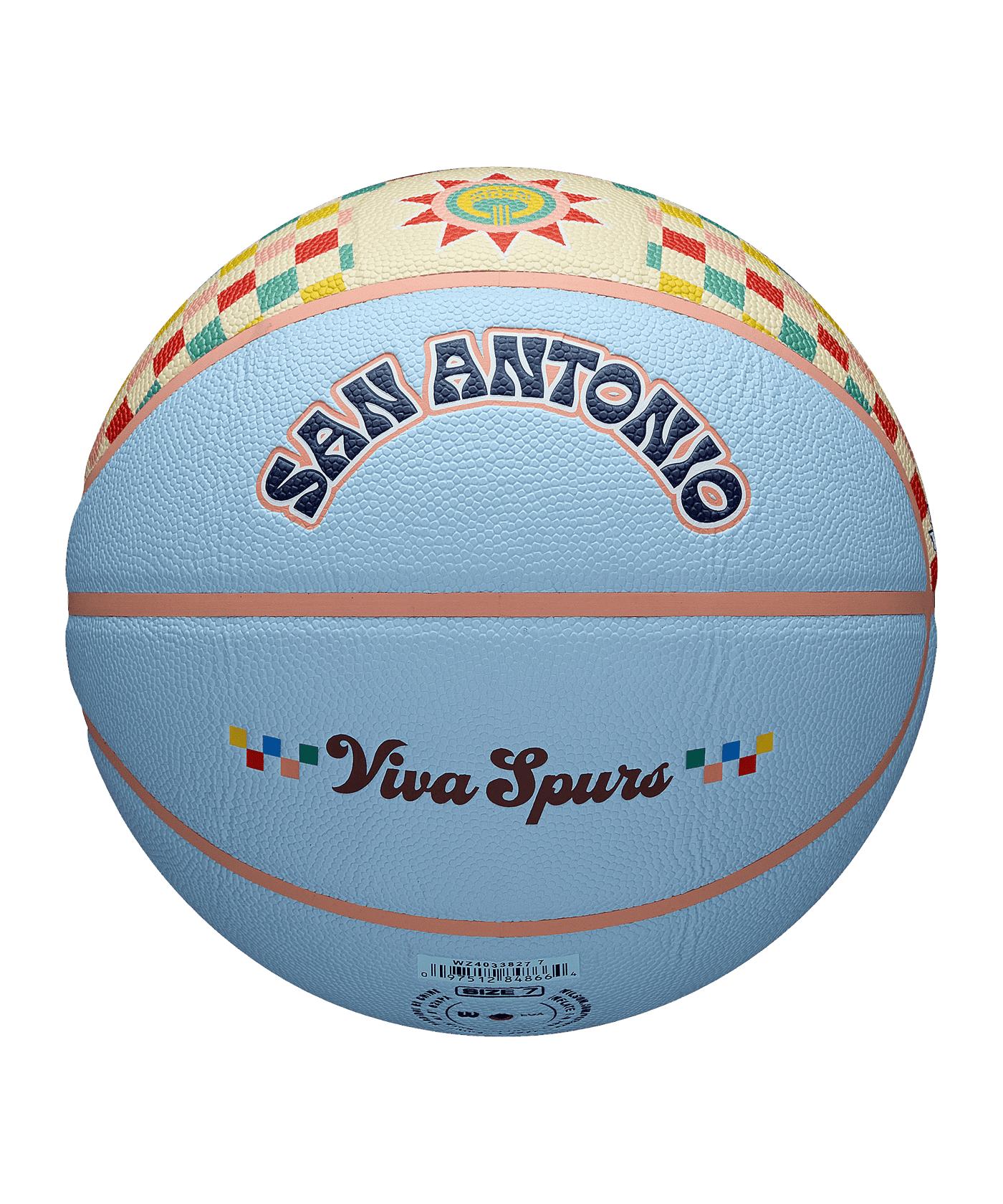 Wilson NBA Team City Collektor SAN SPUR Ball 2024 Blau - blau
