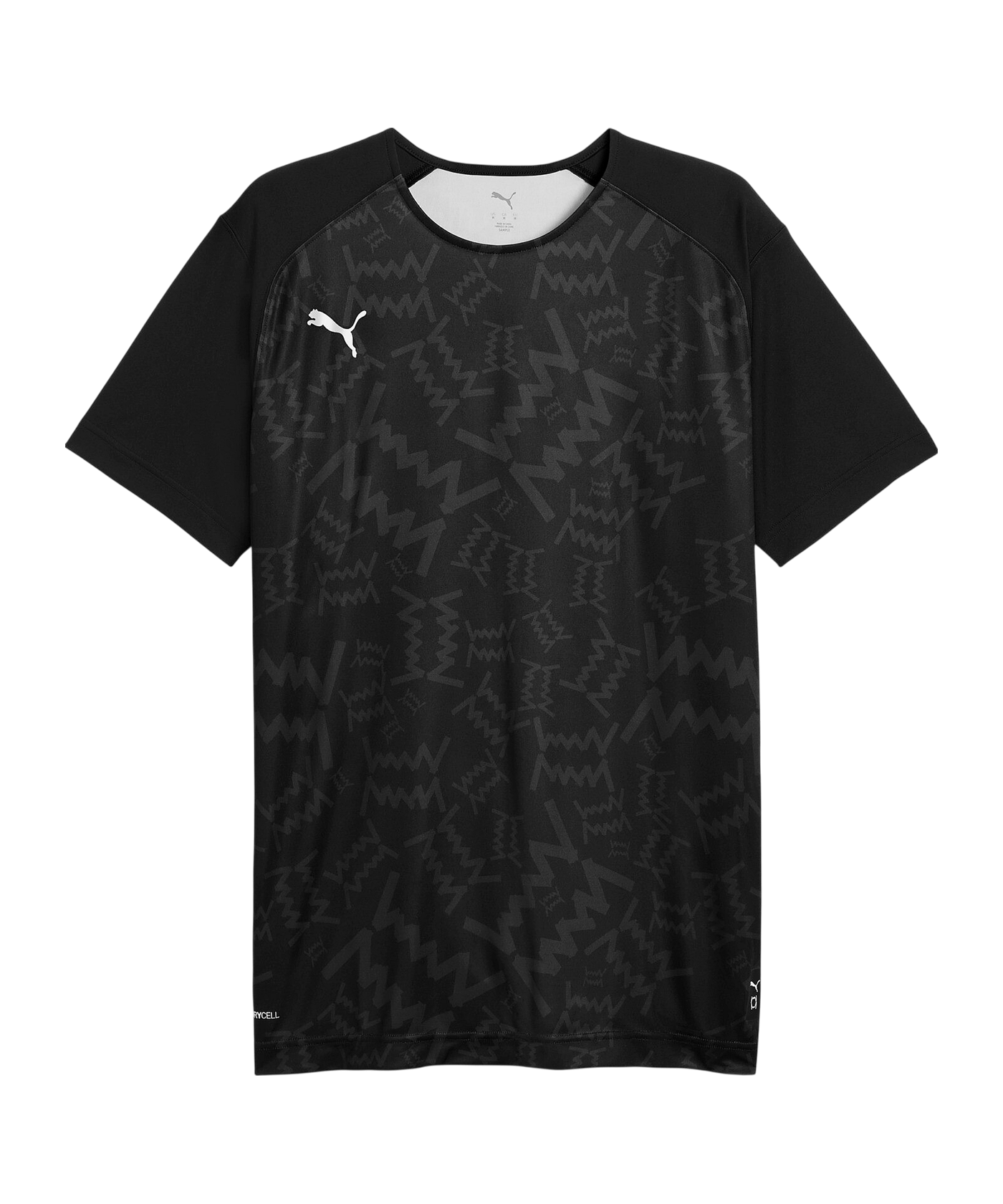 PUMA Teamjaws Graphic Ss Shooting Hemd Schwarz F01 - schwarz