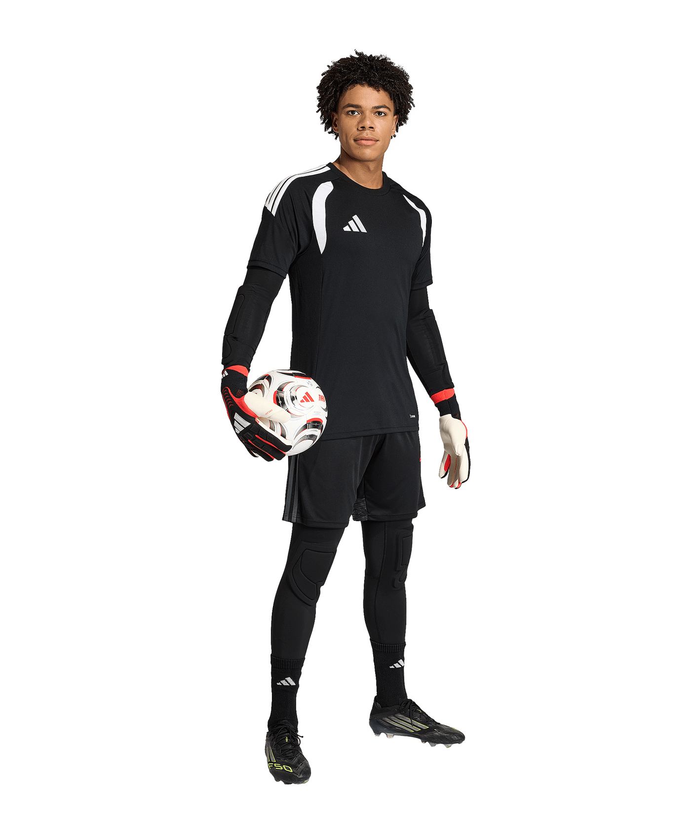 adidas Baselayer Torwarthose Schwarz - schwarz