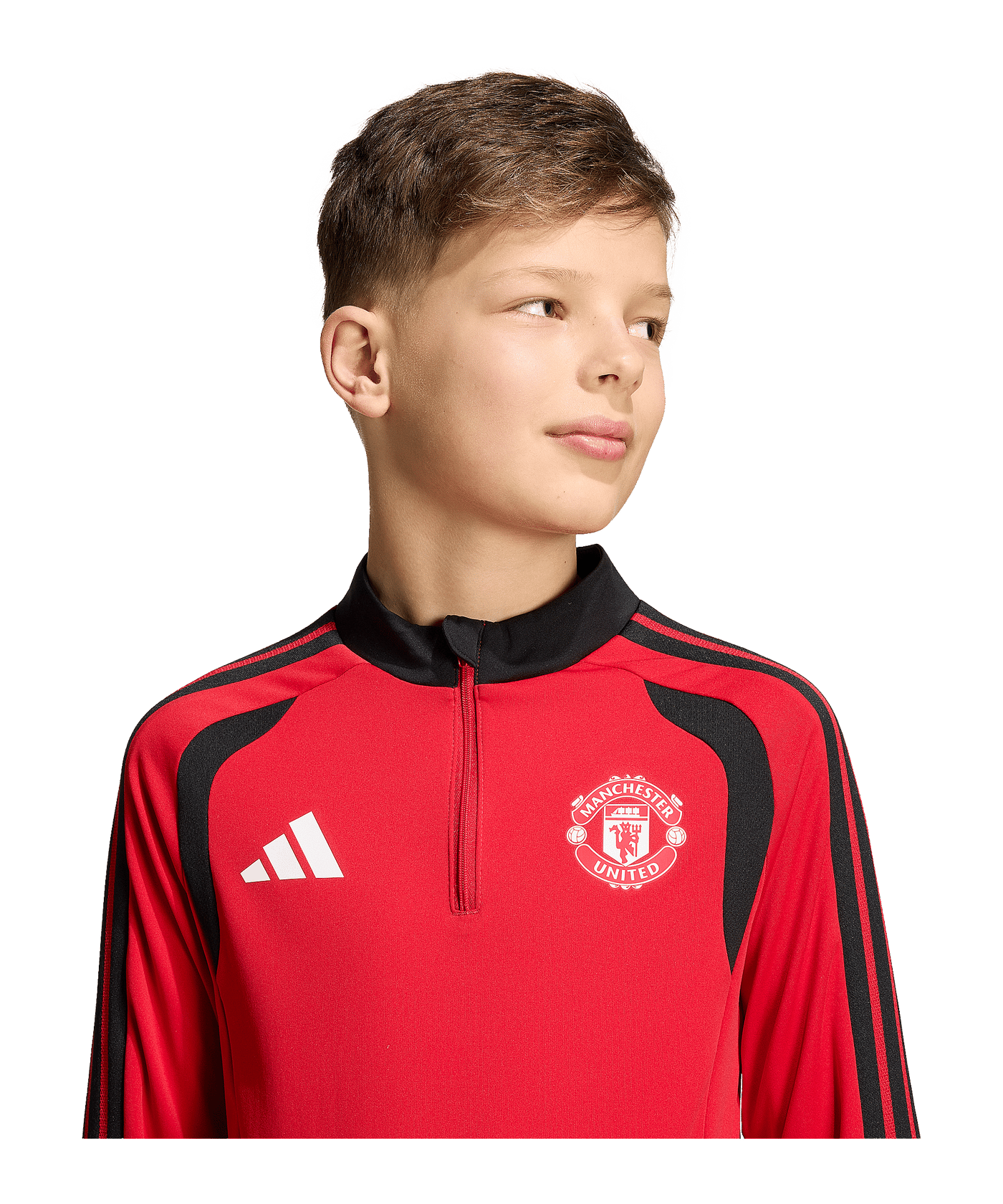 adidas Manchester United Tiro Sweatshirt Kids Rot - rot