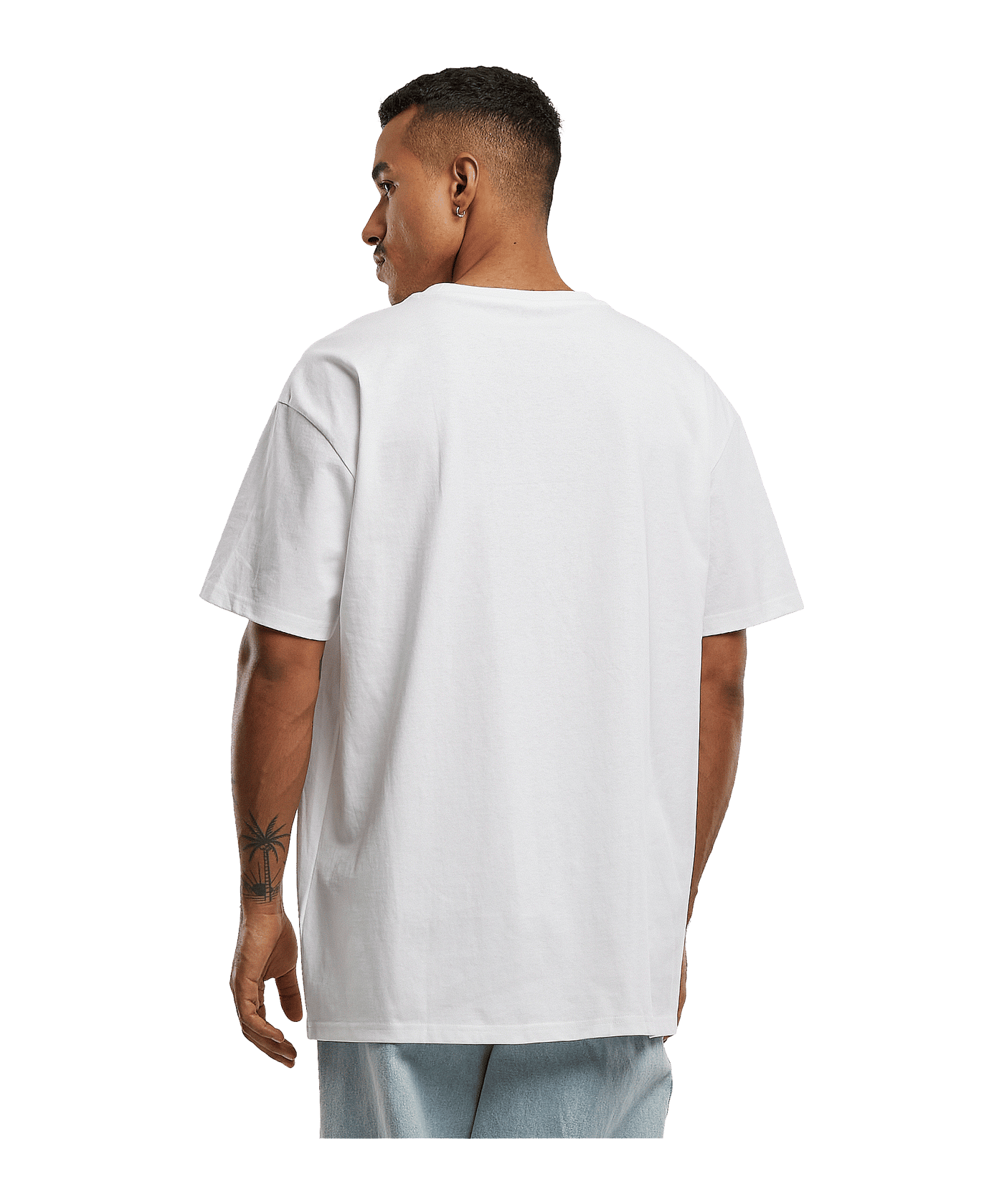 Mister Tee Look Oversized T-Shirt Grün - gruen