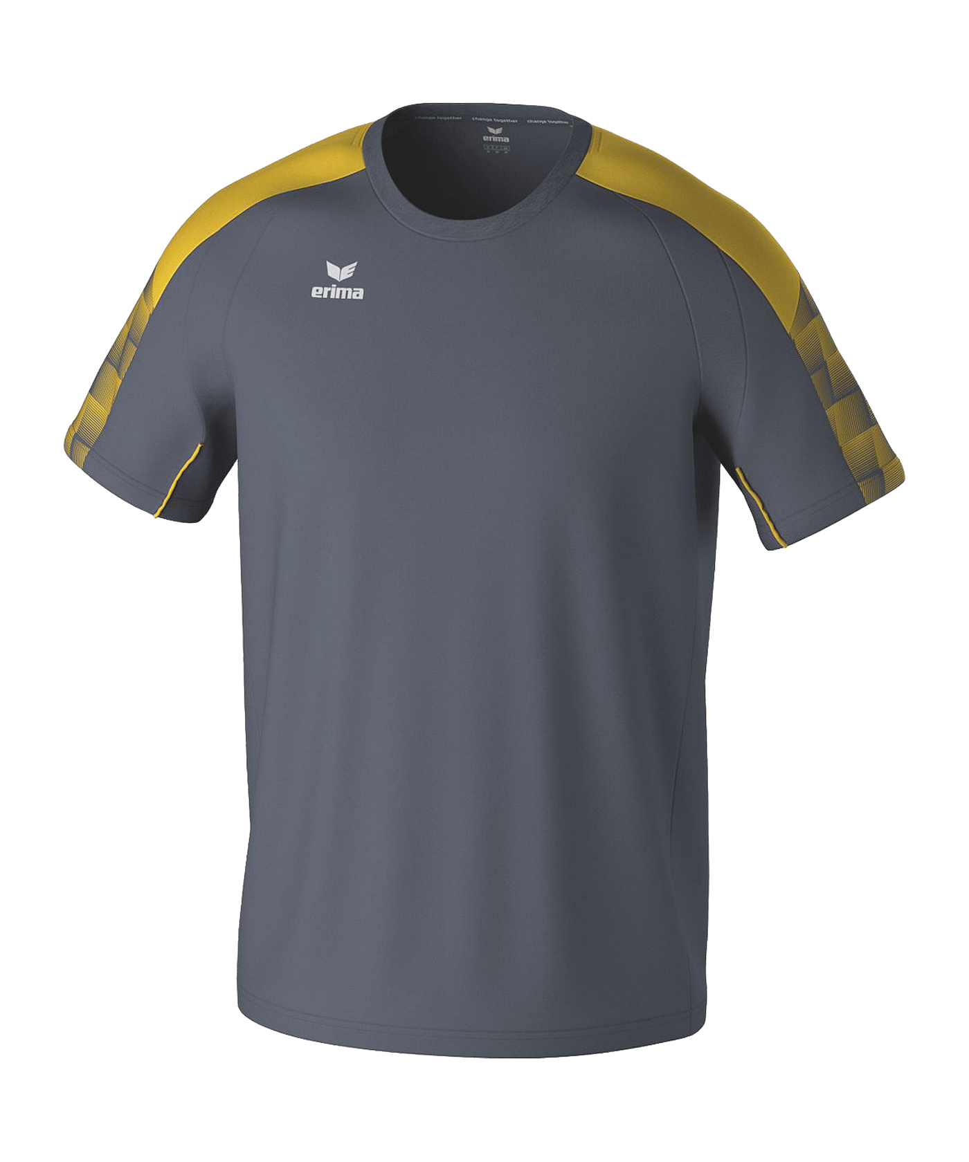 Erima Evo Star T-Shirt Grau Fslategreygelb - grau