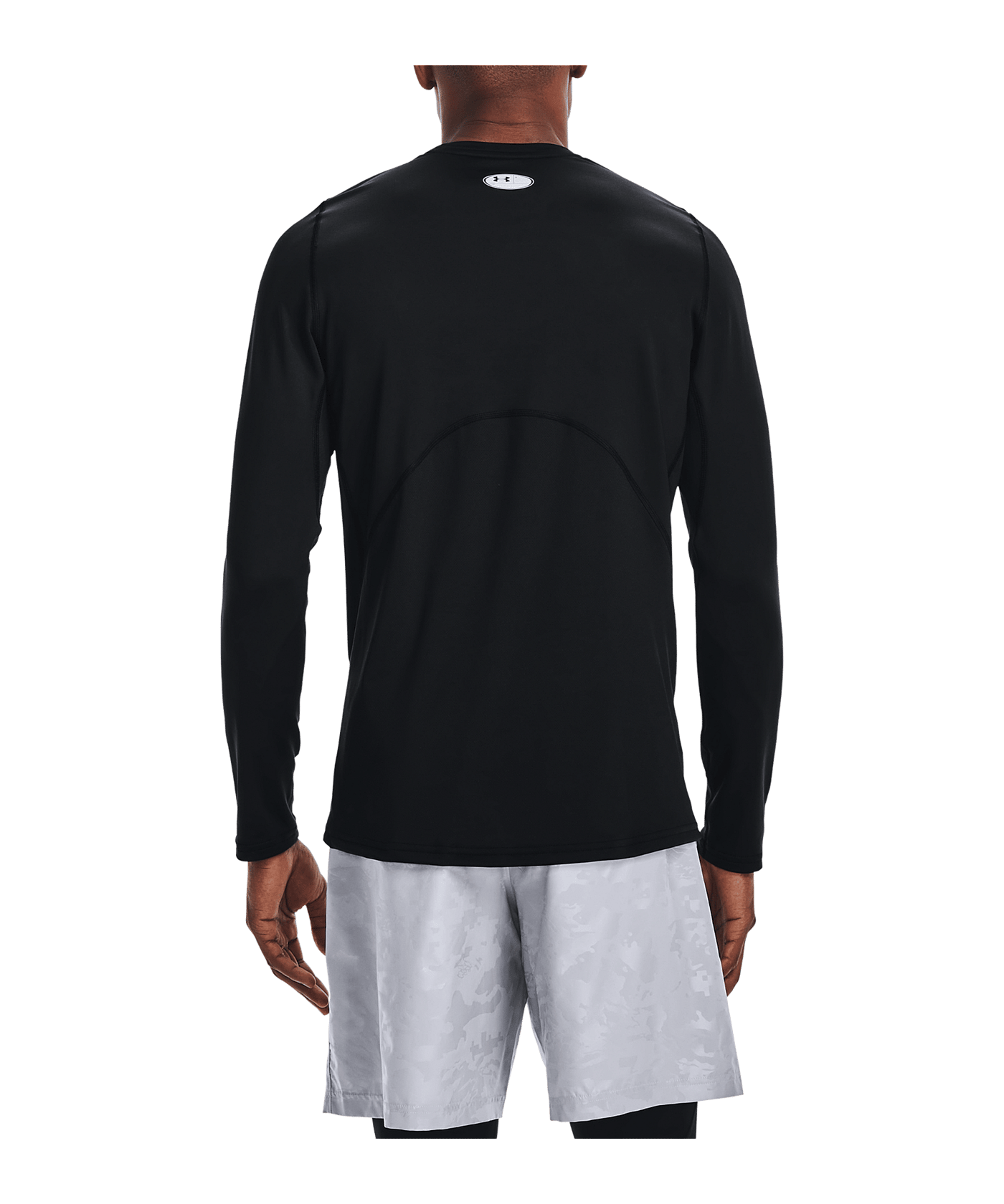 Under Armour CG Fitted Crew Langarmshirt F001 - schwarz