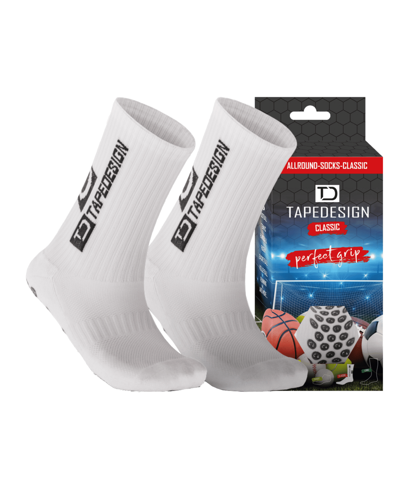 Tapedesign Socks Socken Weiss F001 - weiss