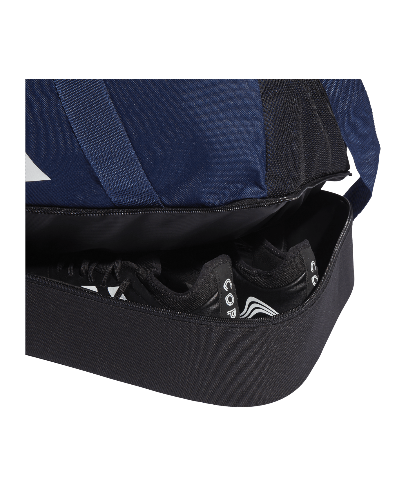 adidas Tiro League Duffel Bag Gr. S Blau Weiss - dunkelblau