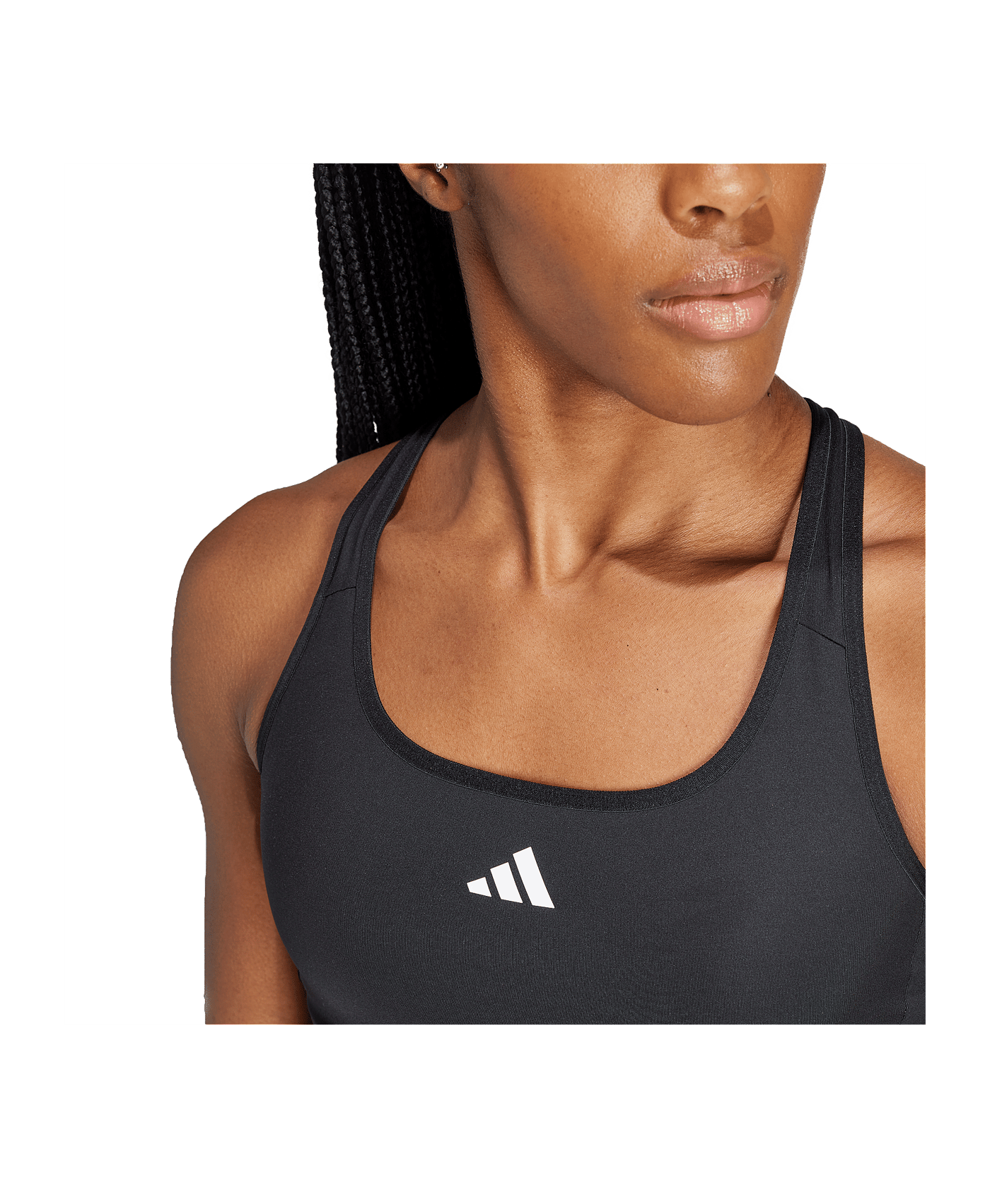 adidas Sport-BH Damen Schwarz - schwarz