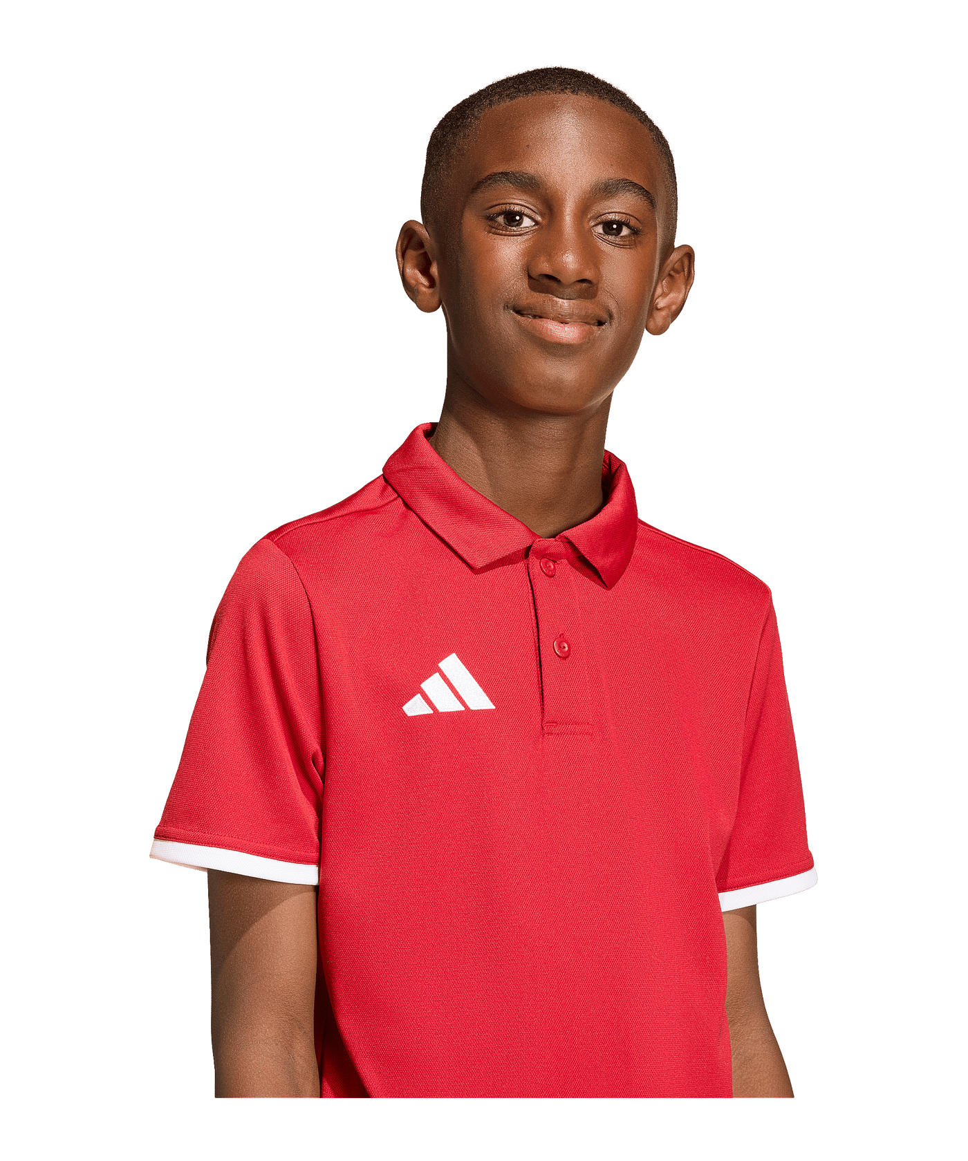 adidas Entrada 26 Polo Kids Rot - rot