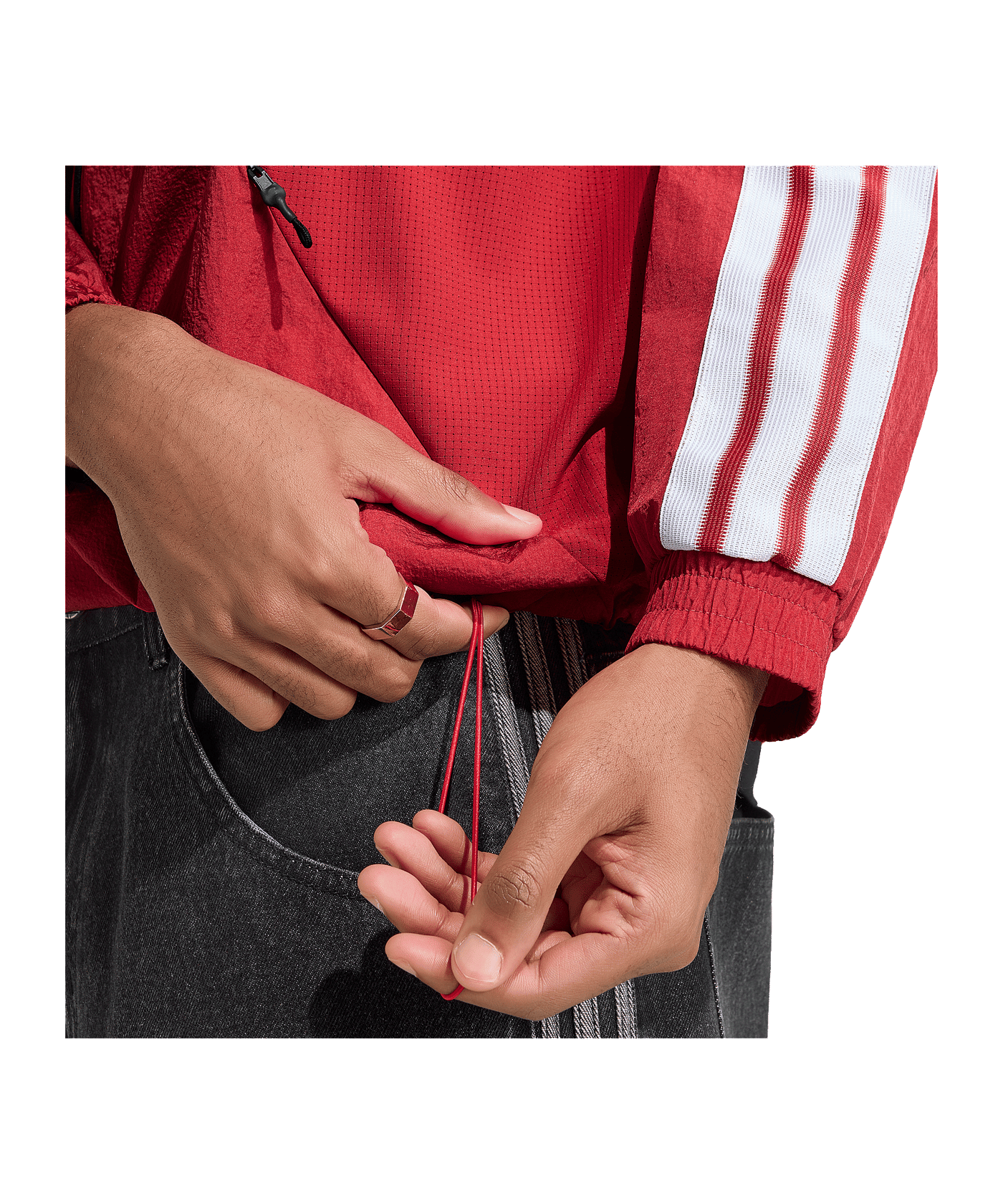 adidas Manchester United Anthem Jacke Rot - rot