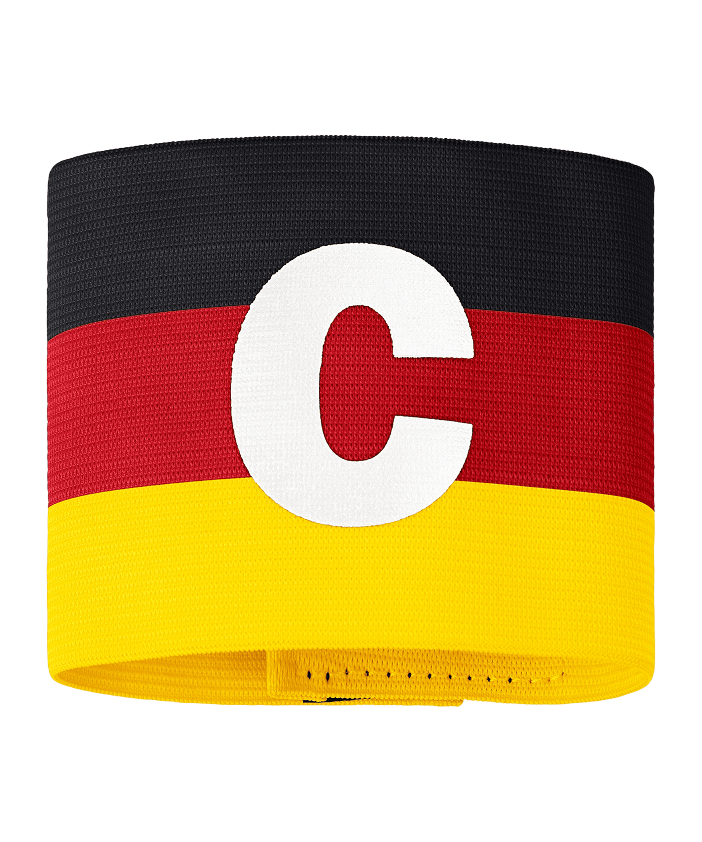 JAKO Kapitänsbinde Schwarz Rot Gold F764 - schwarz