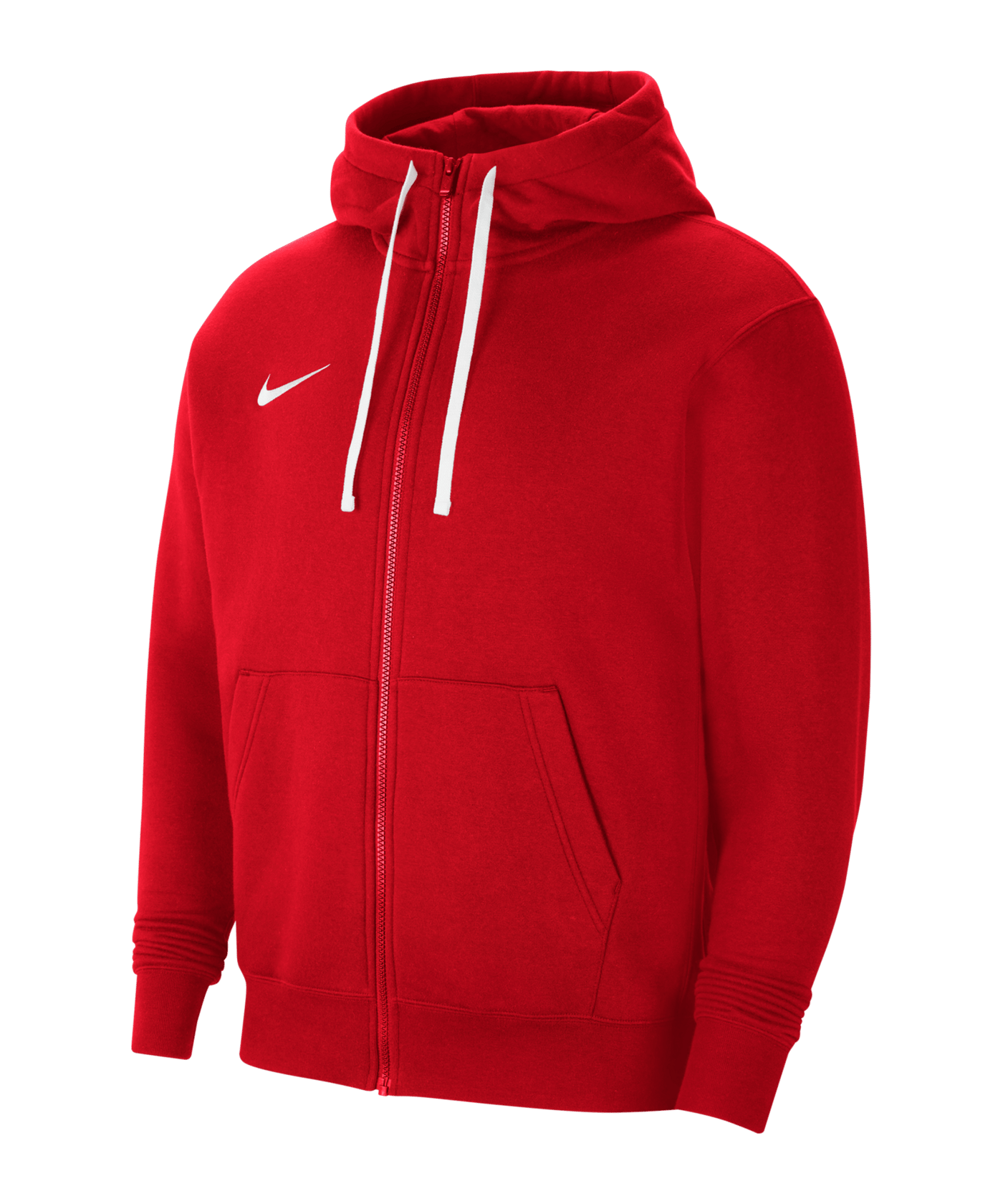 Nike Park 20 Fleece Kapuzenjacke Rot Weiss F657 - rot