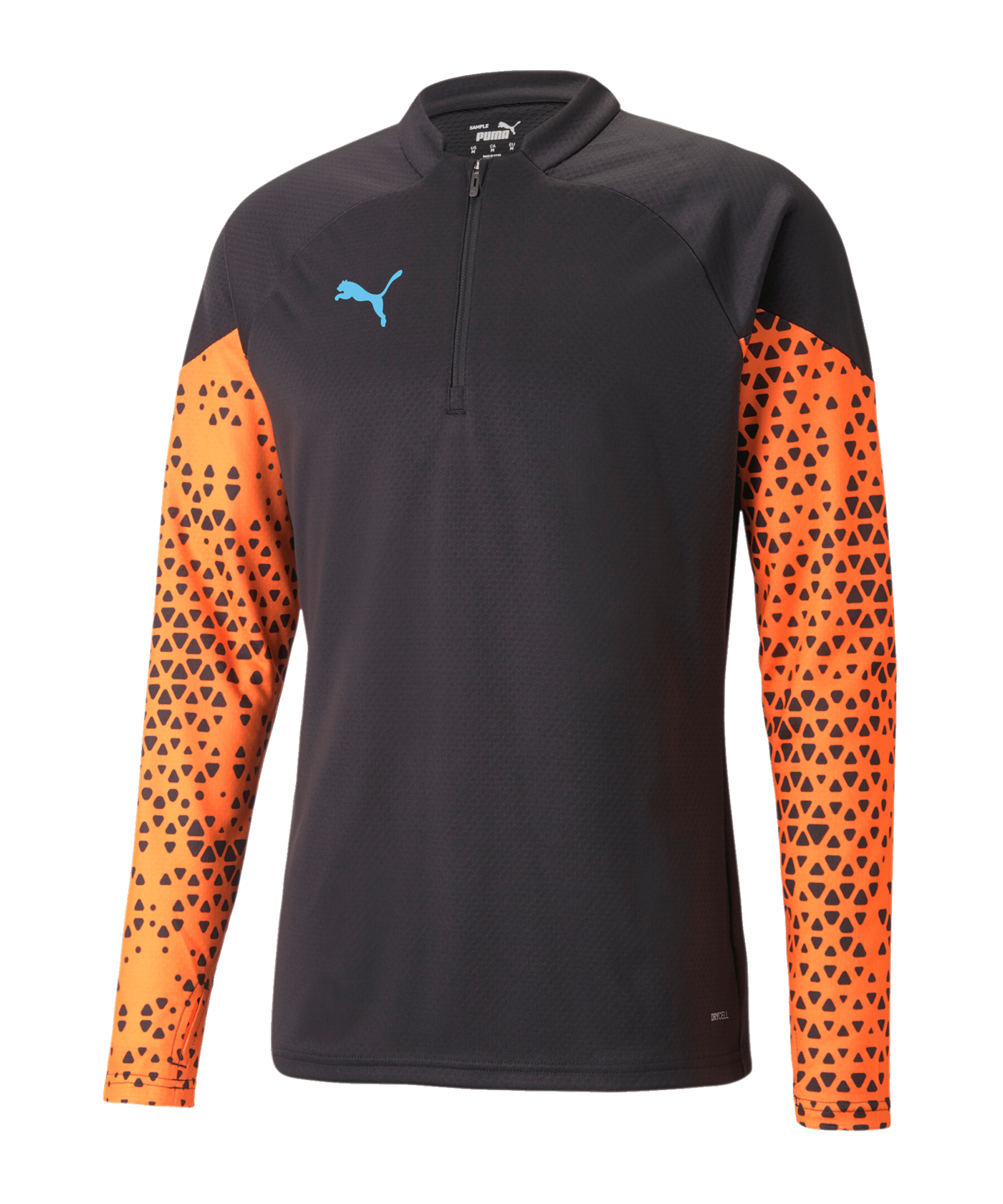 PUMA individualCUP HalfZip Sweatshirt Top F50 - schwarz