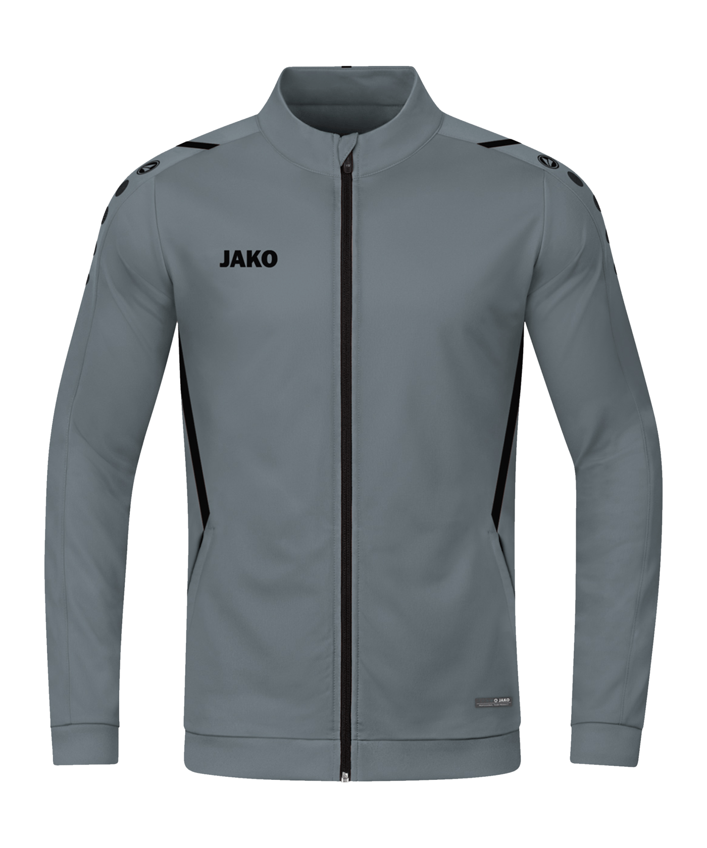 JAKO Challenge Polyesterjacke Grau Schwarz F841 - grau