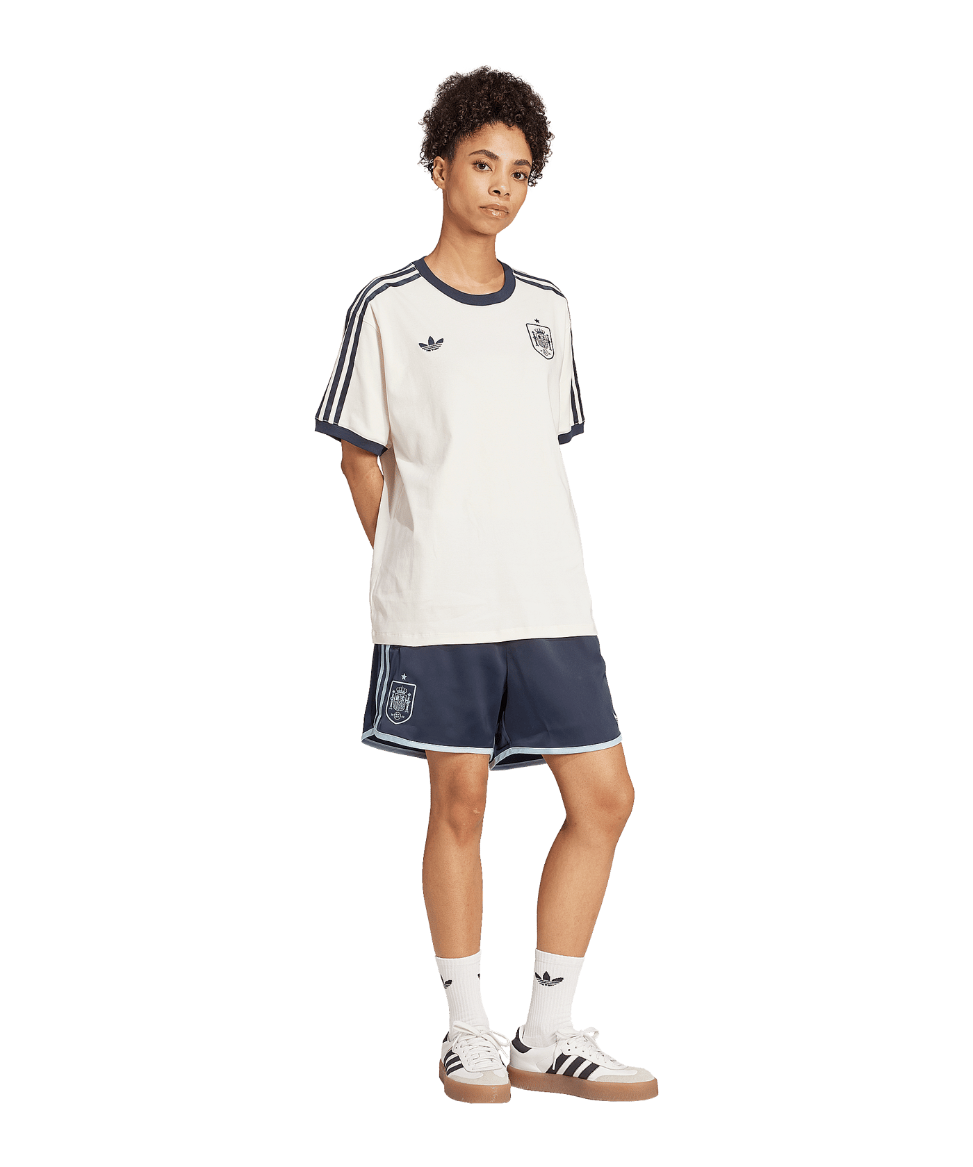 adidas Spanien T-Shirt Damen Weiß - weiss