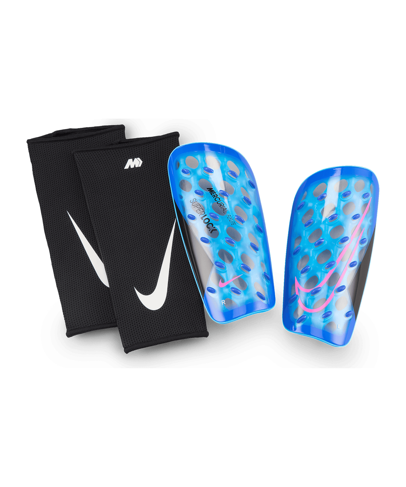 Nike Mercurial FlyLite Schienbeinschoner Blau F458 - blau