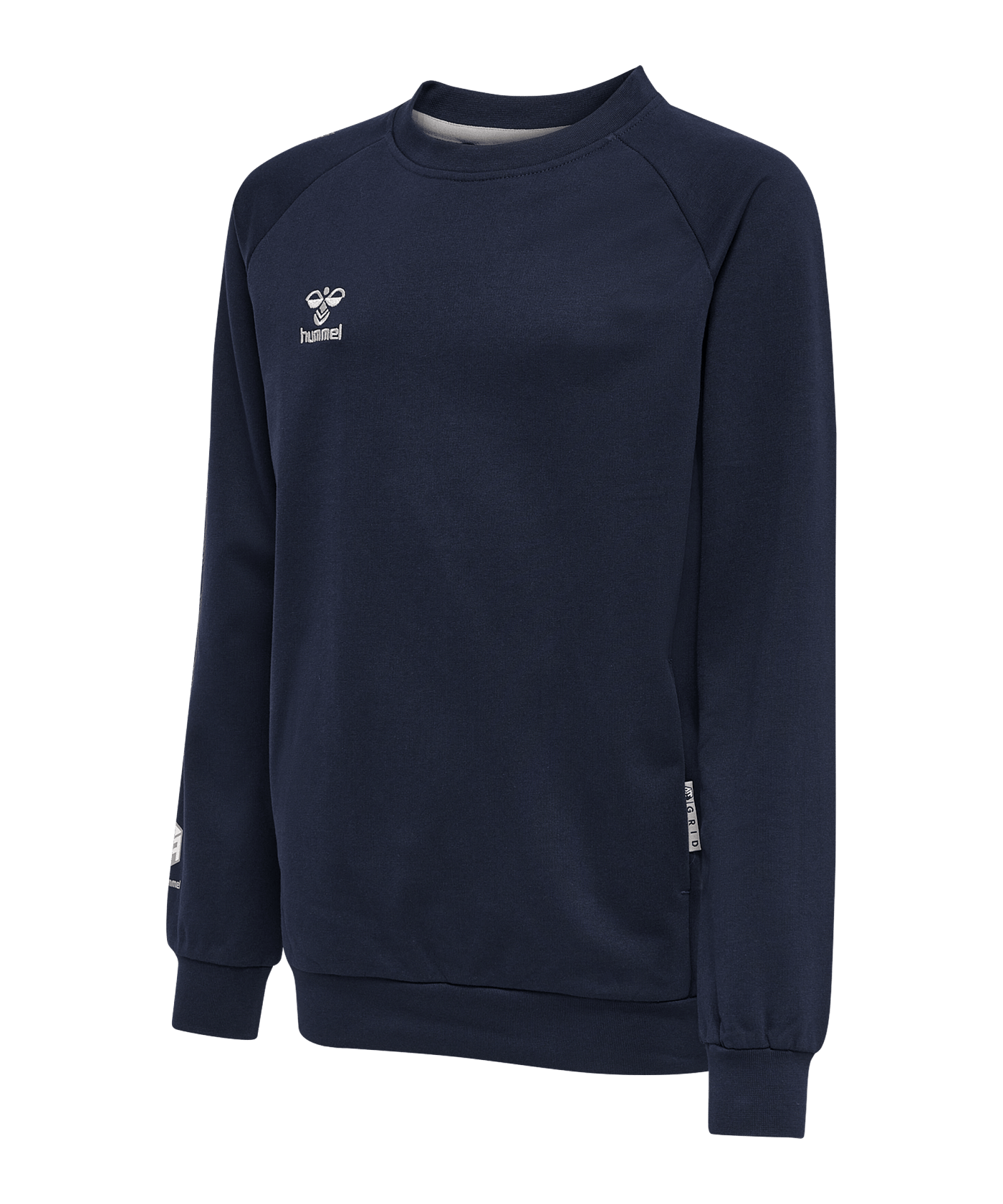 Hummel Move Grid Cotton Sweatshirt Kids Blau F7026 - blau