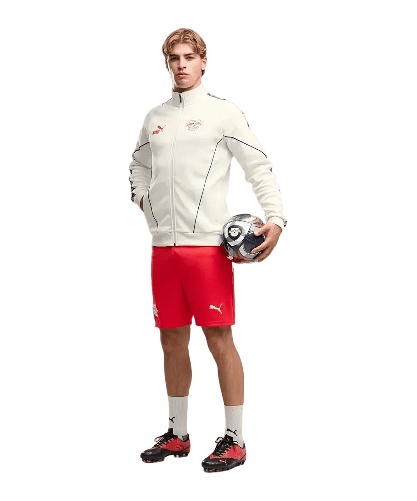 PUMA RB Leipzig KING Anthem Jacke Weiß F08 - weiss