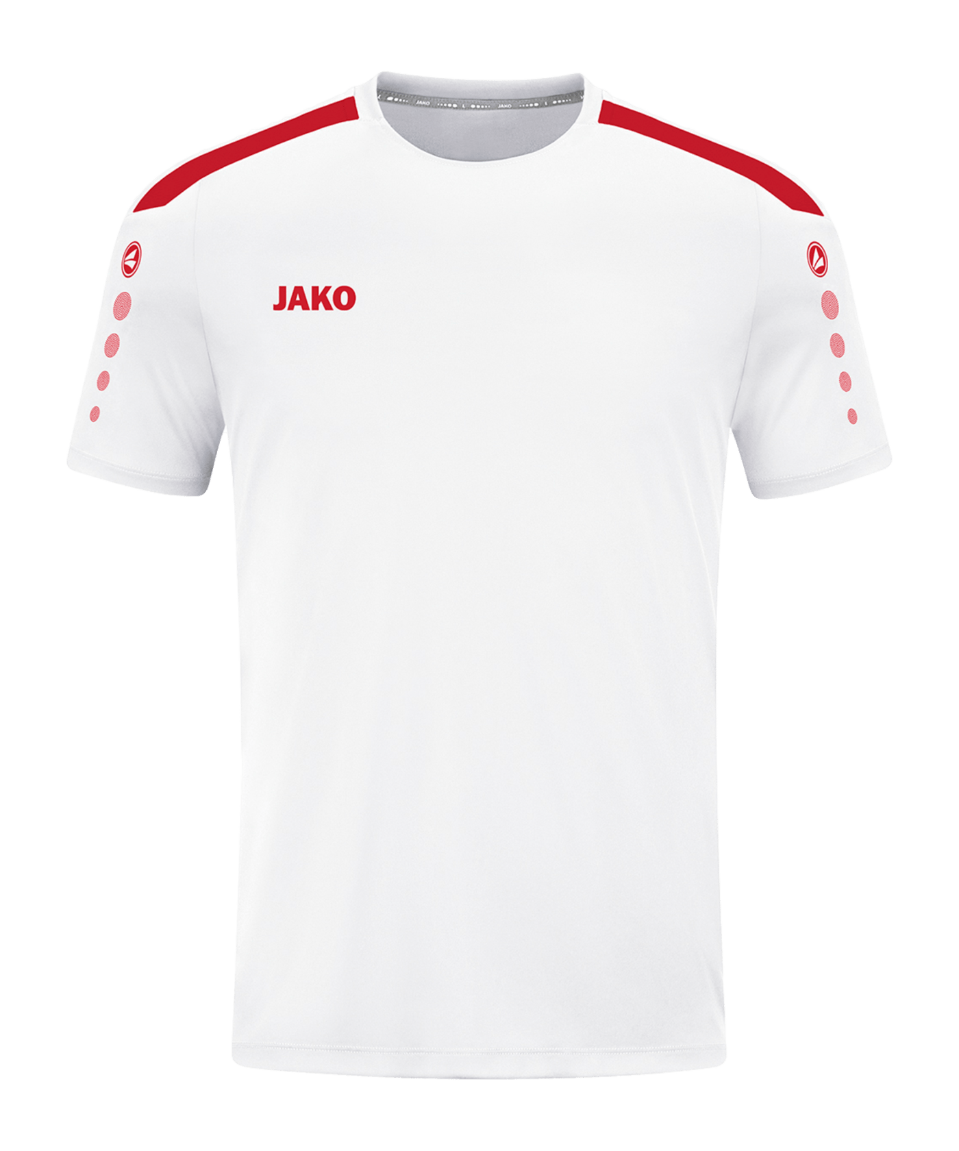 JAKO Power Trikot Weiss Rot F004 - weiss