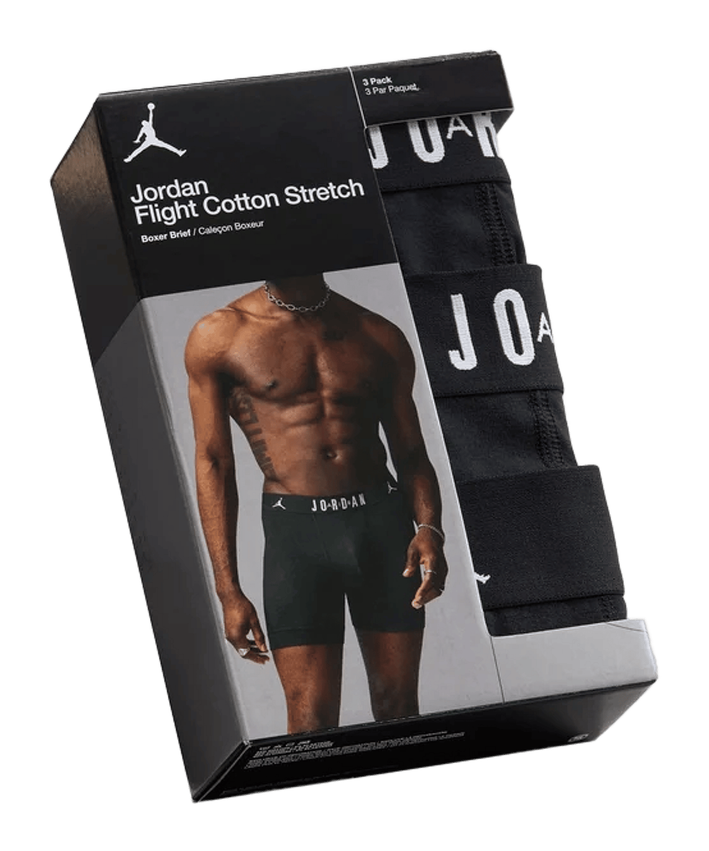 Jordan Flight Cotton Core 3PK Socken Schwarz F023 F023 - schwarz