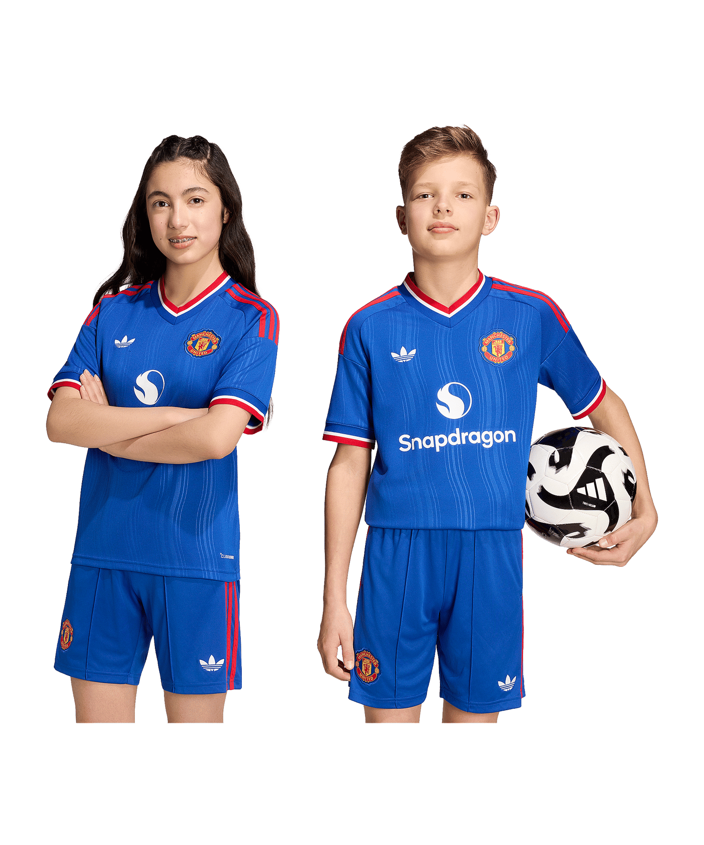 adidas Manchester United Trikot Away 2026/2027 Kids Blau - blau