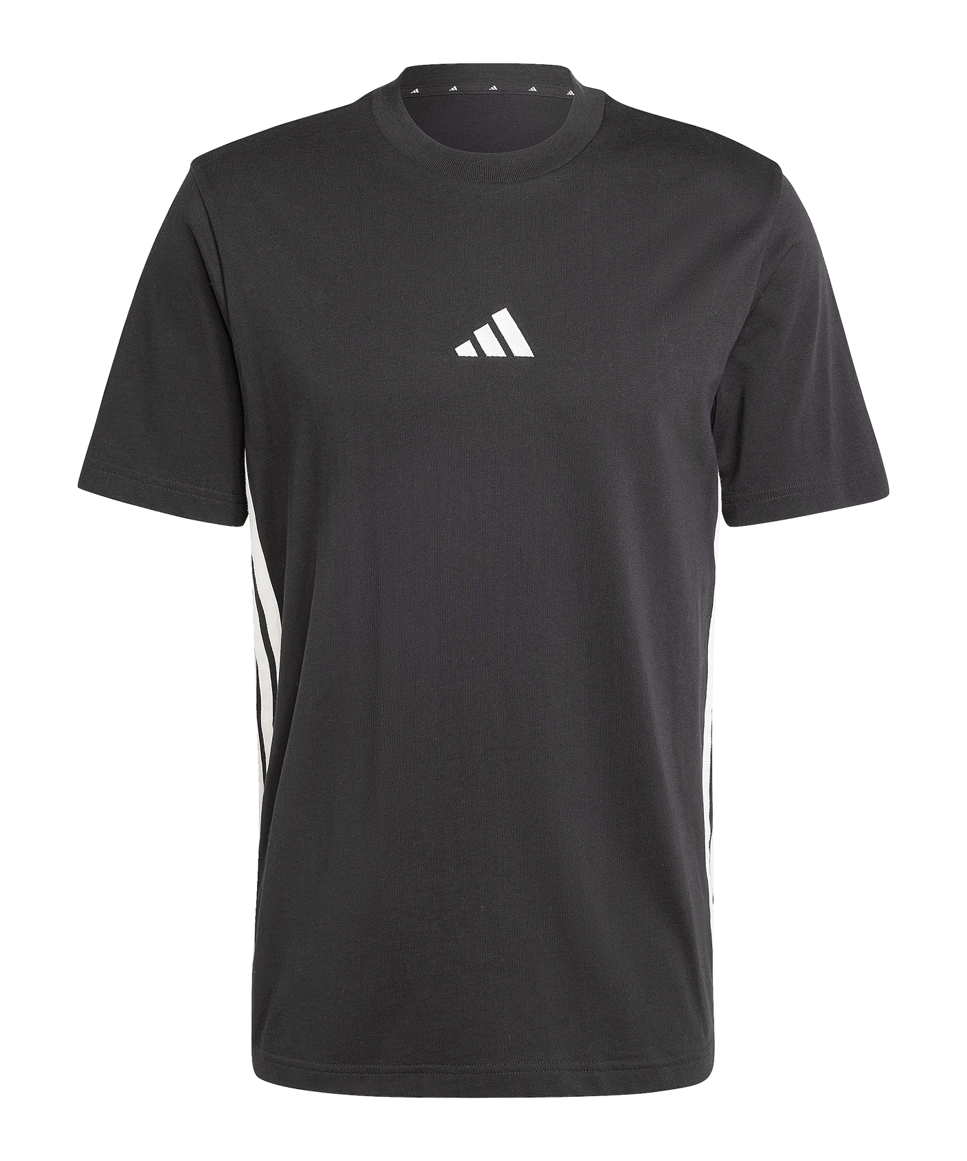 adidas 3 Stripes T-Shirt Schwarz - schwarz
