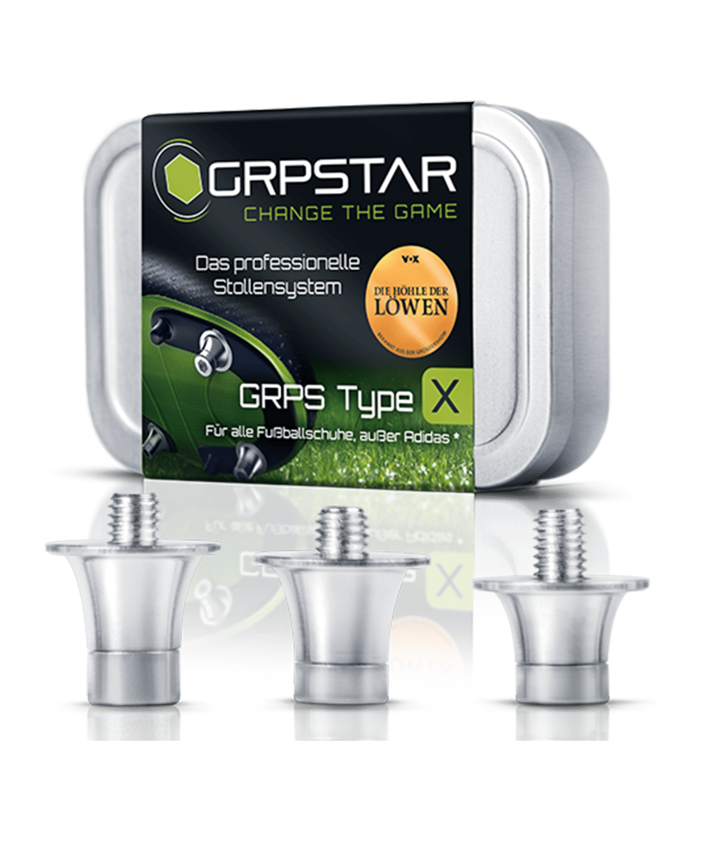 GRPSTAR Type X Studs Alu Höhe verstellbar 15mm 13mm 11mm - silber