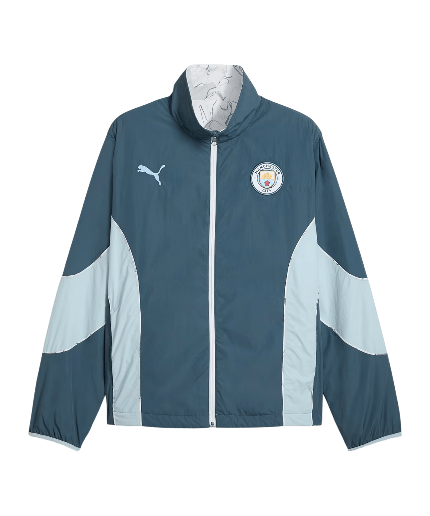 PUMA Manchester City KIDSUPER Reversible Jacke Grau F16 - grau