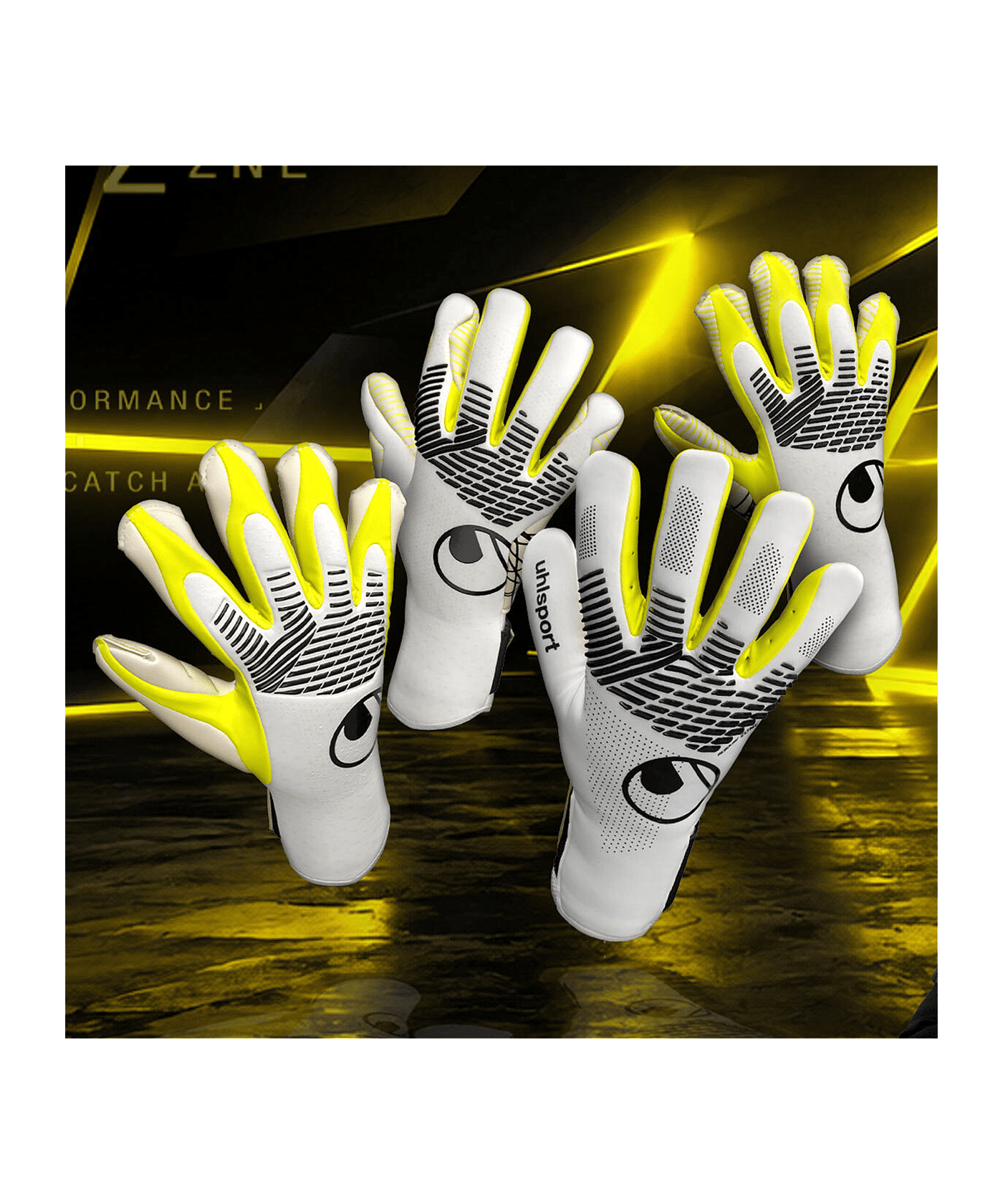 uhlsport FM Absolutgrip HN Fit Solar Edition #402 Torwarthandschuhe Mehrfarbig F1011414011113 - mehrfarbig