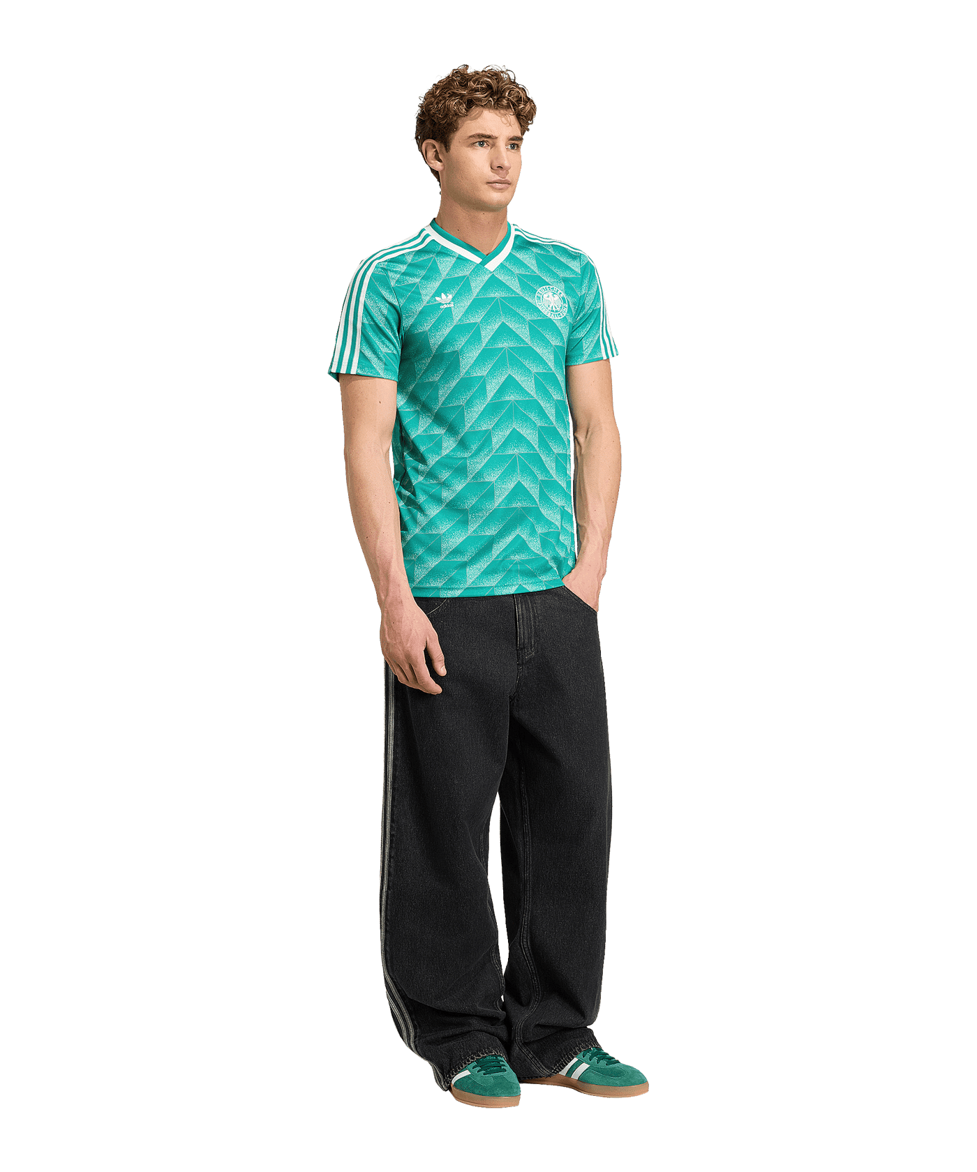 adidas DFB Deutschland Bringback 1990 Trikot Away Grün - gruen