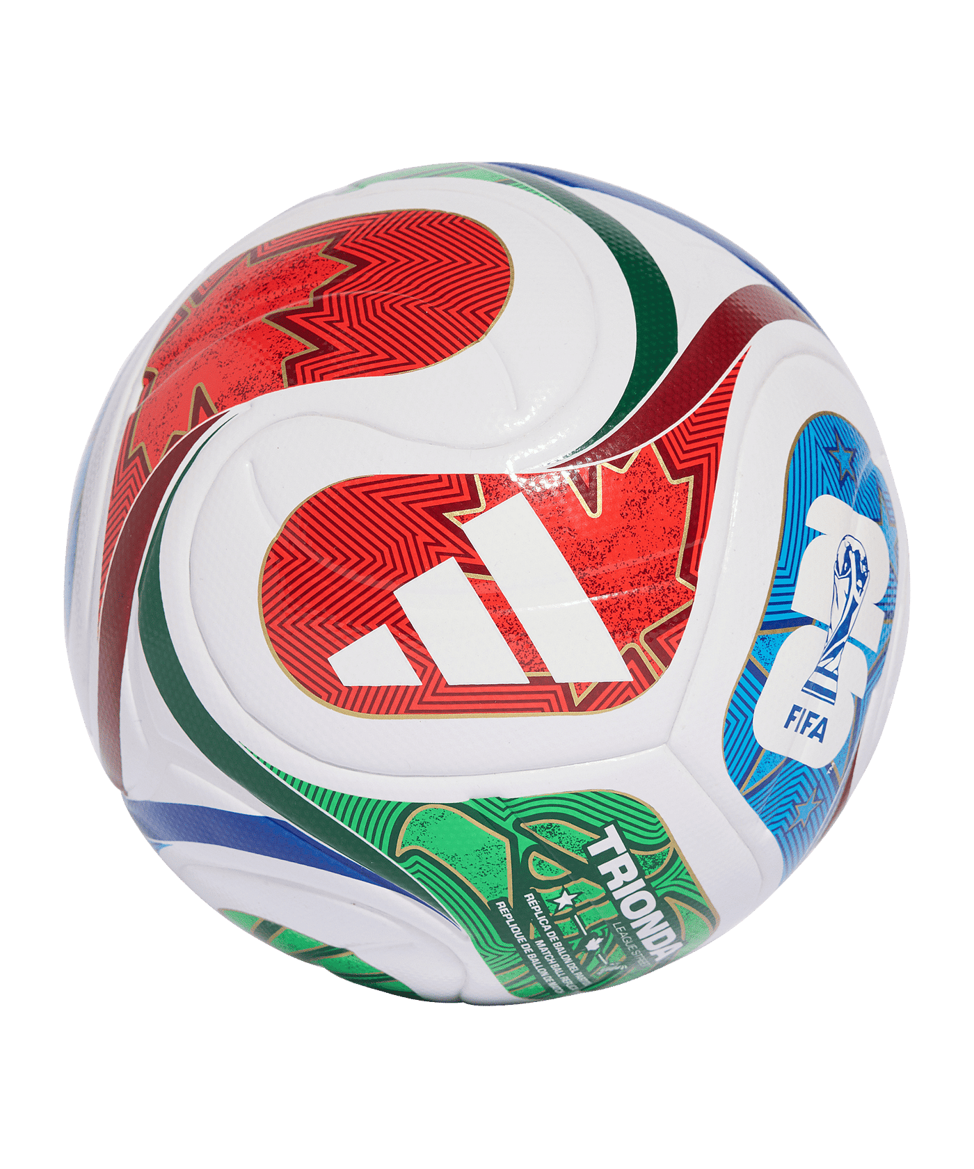 adidas World Cup 26 Trionda League 290g Light Ball Kids Weiß - weiss