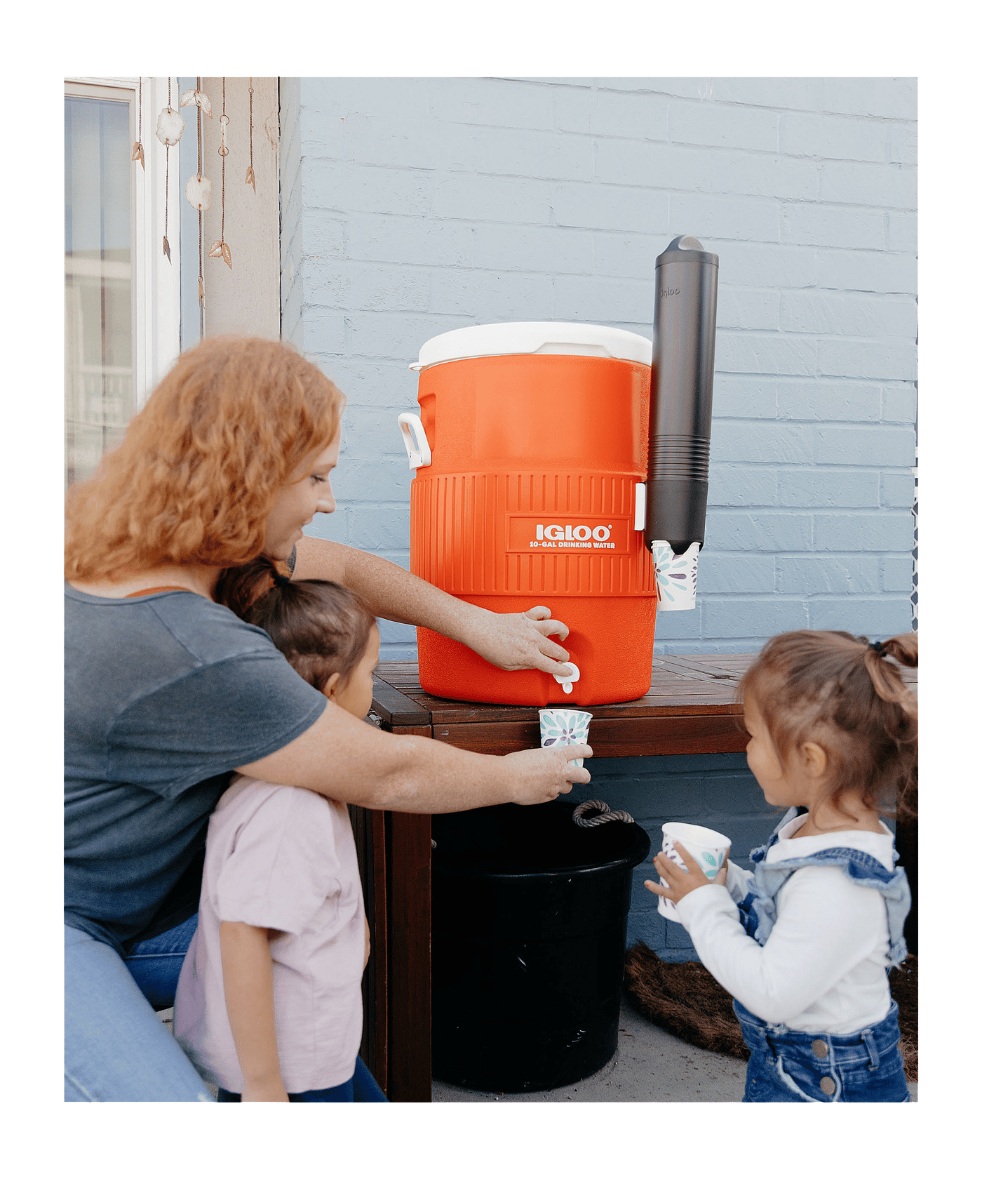 Igloo 10 Gallon Seat Top with Cup Dispenser 37,9L Getränkekühler Accessoire Orange - orange