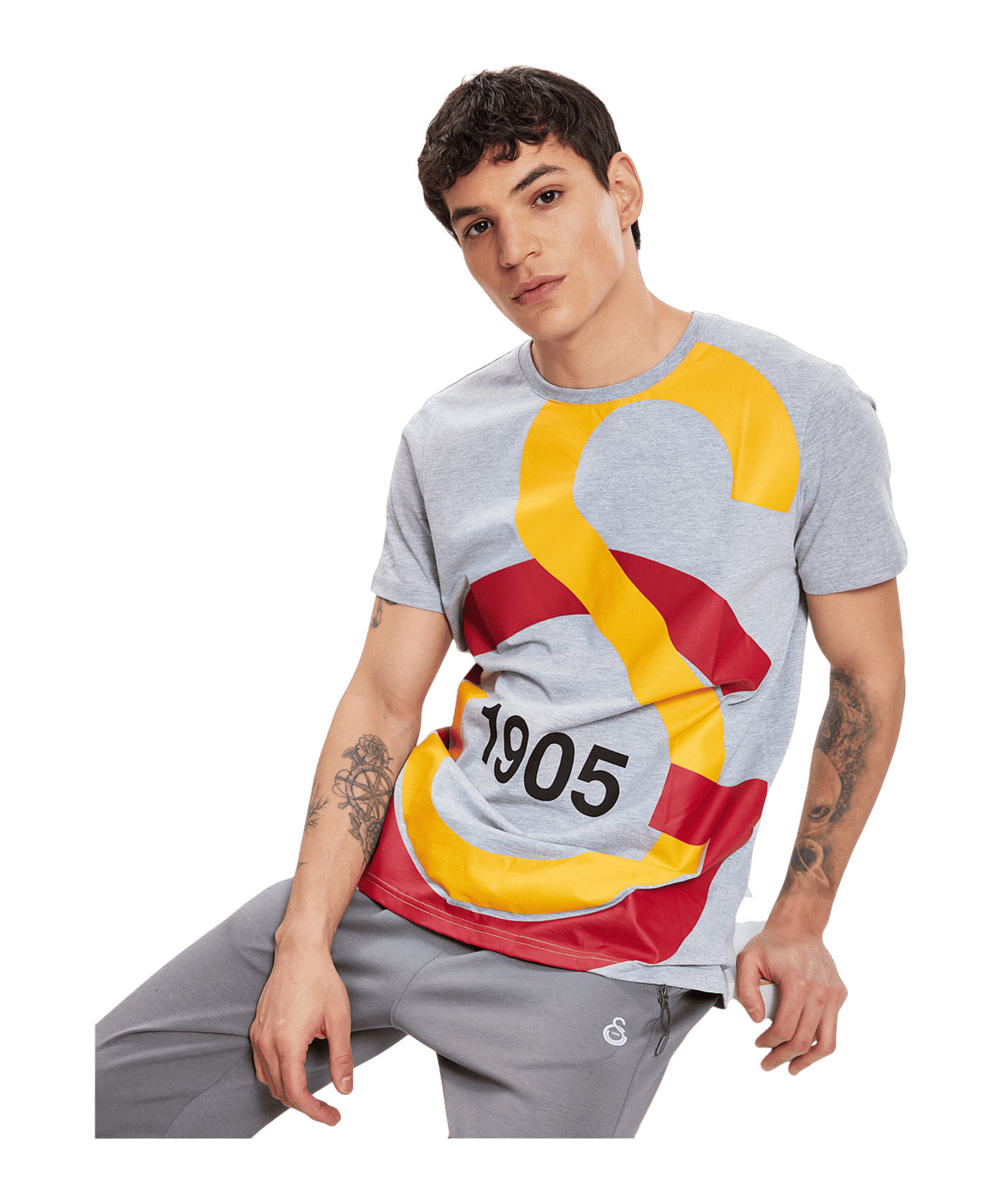 Galatasaray Istanbul Big Logo T-Shirt Grau - grau