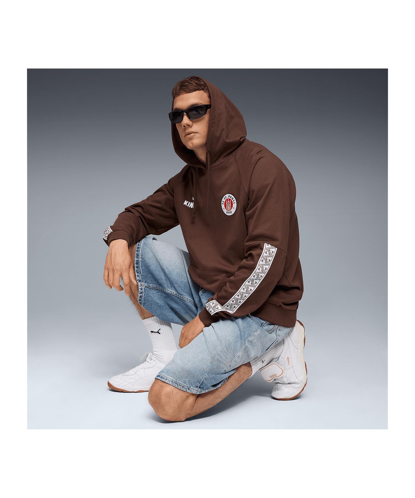 PUMA FC St. Pauli King Hoody Braun F01 - braun