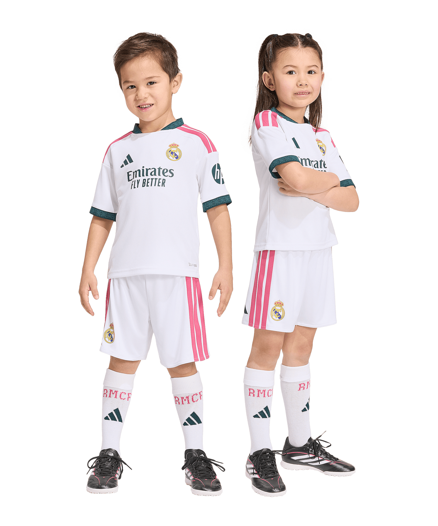 adidas Real Madrid Trikot Set Home 2026/2027 Kids Weiß - weiss