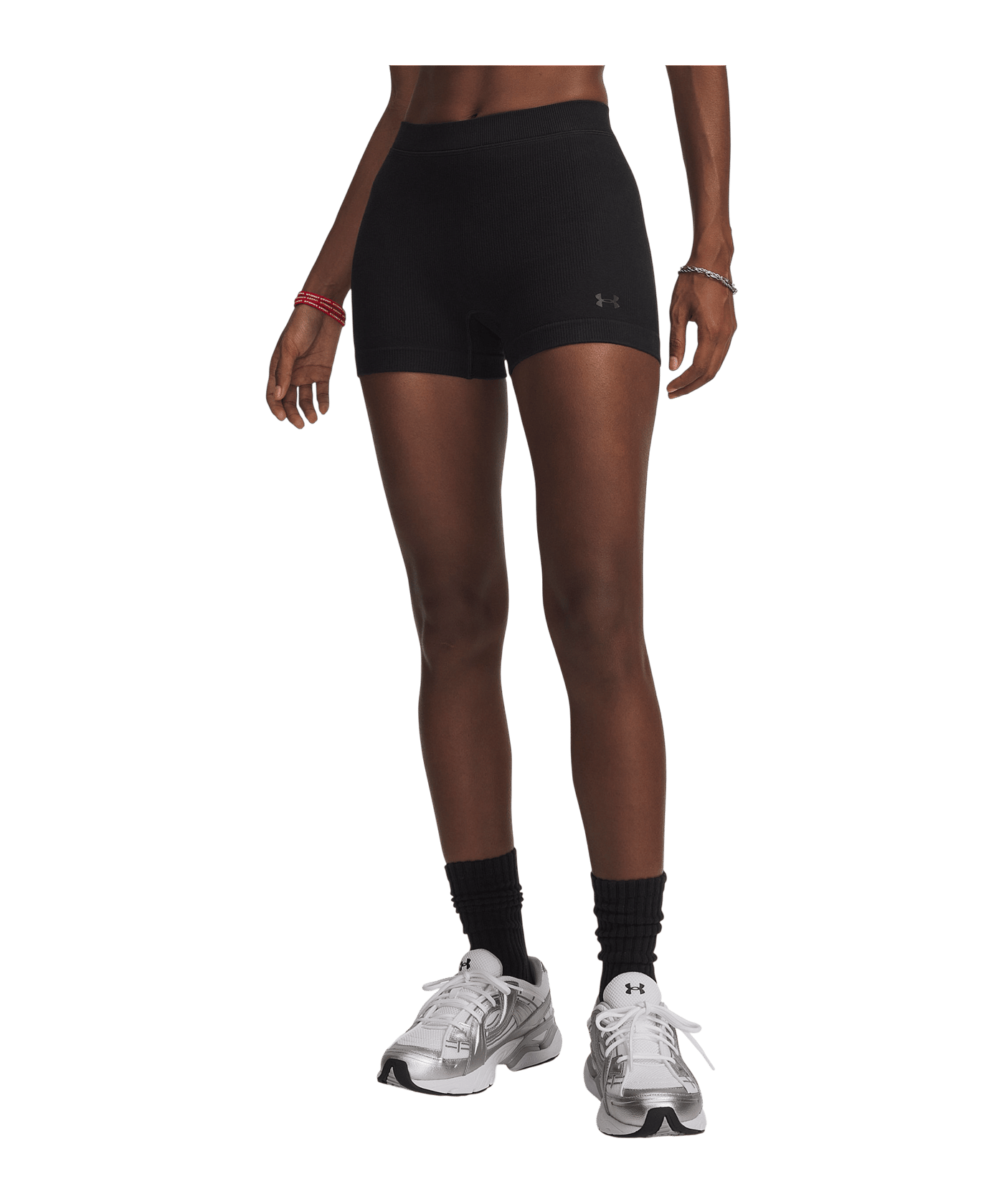 Under Armour Seamless Cotton Shorty Tight Damen Schwarz F008 - schwarz