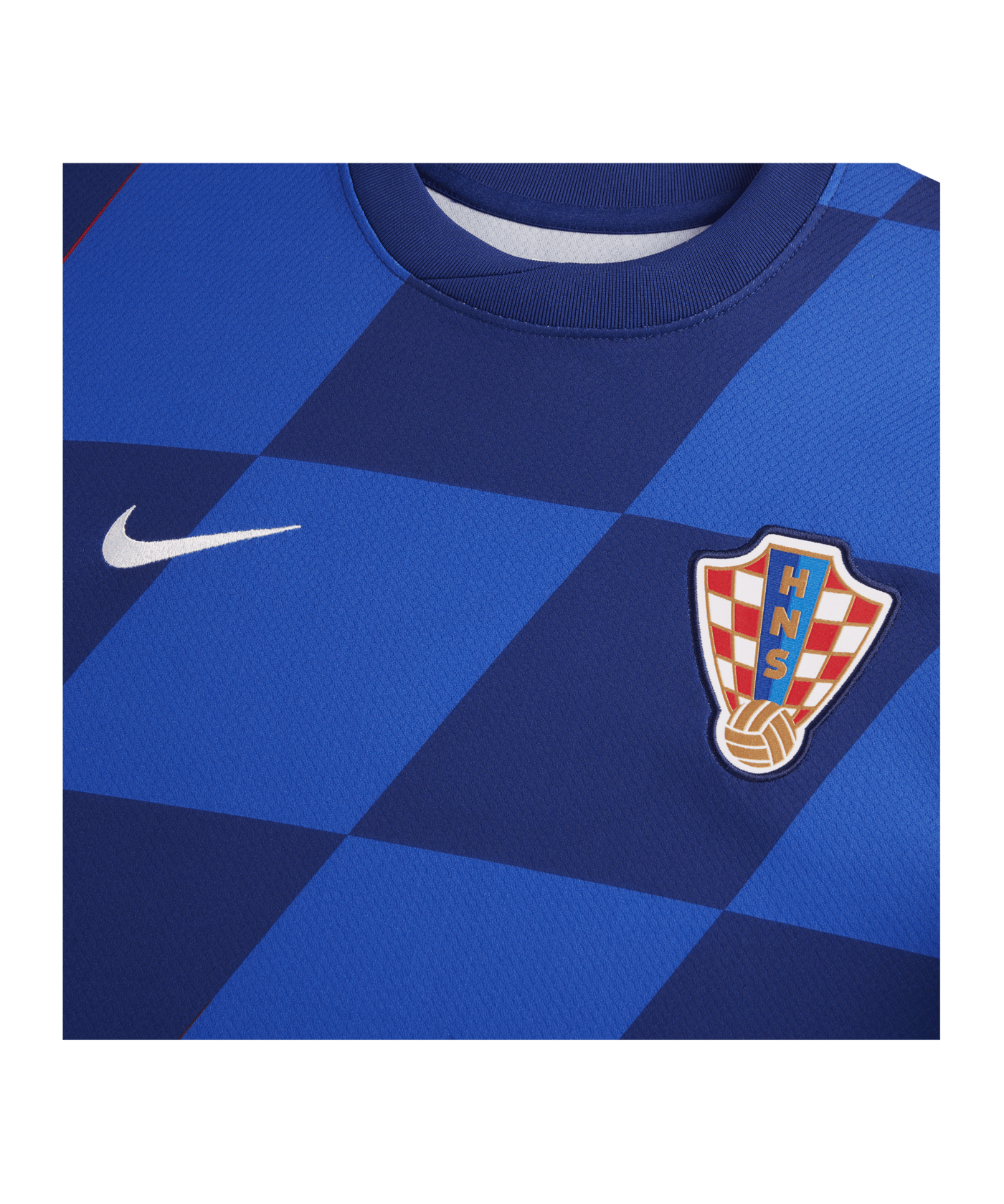 Nike Kroatien Trikot Away EM 2024 Damen Blau Weiss  F405 - blau