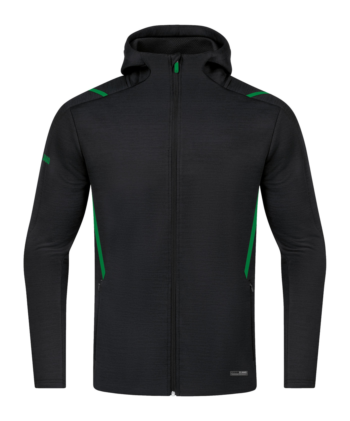 JAKO Challenge Freizeit Kapuzenjacke Kids F503 - schwarz