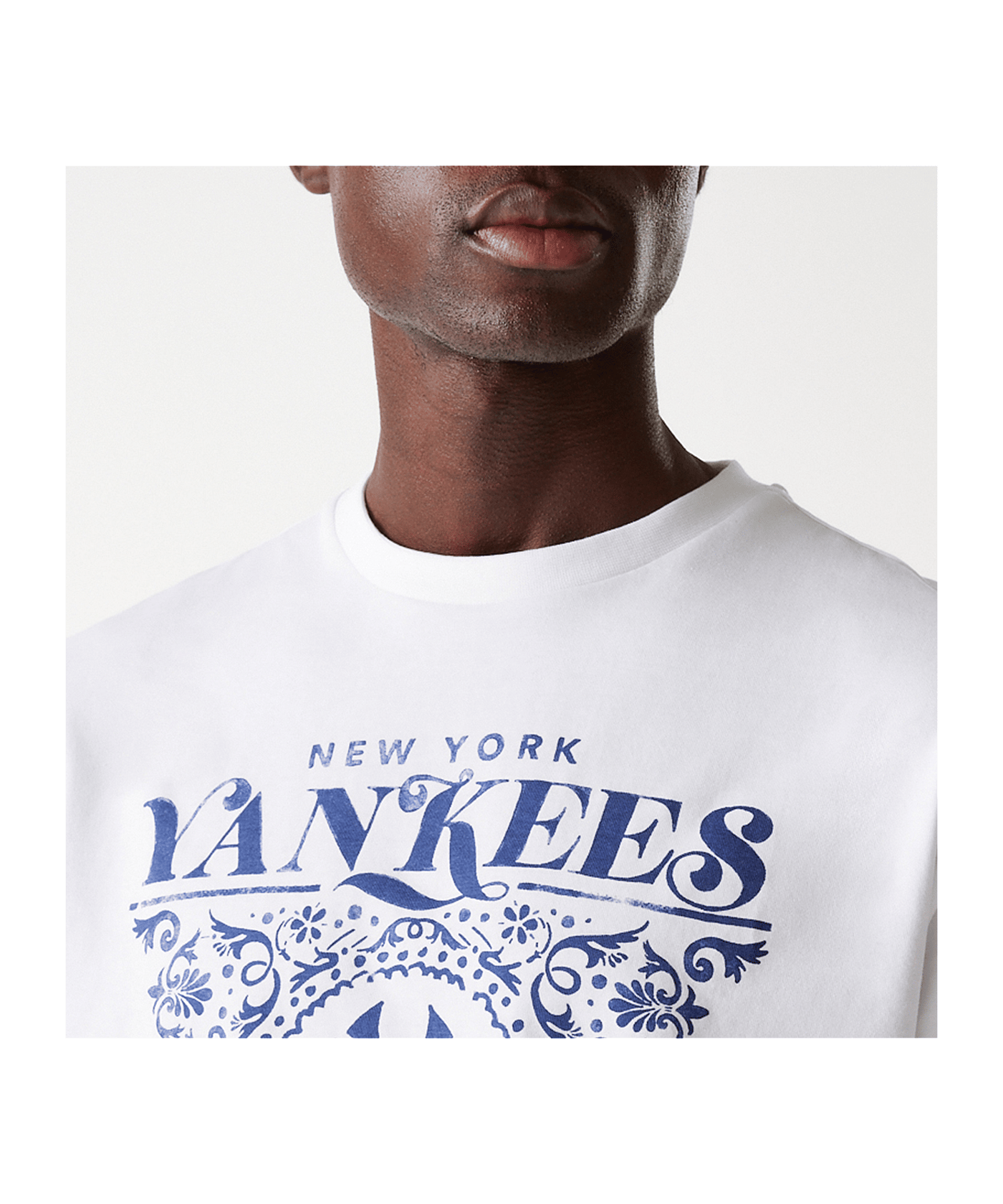 New Era MLB New York Yankees Floral Graphic Oversized T-Shirt Weiss - weiss