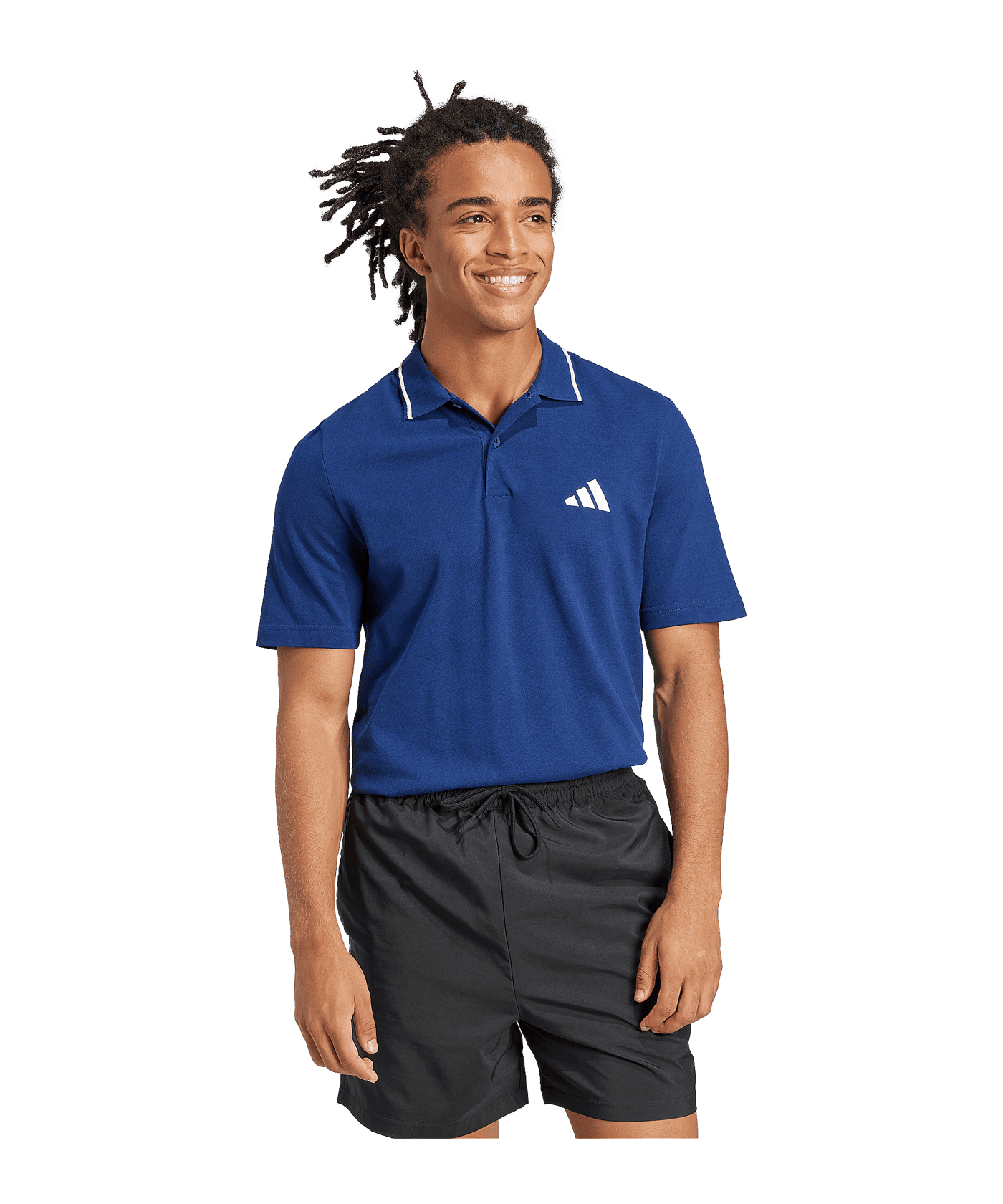 adidas Essentials Small Logo T-Shirt Blau - blau