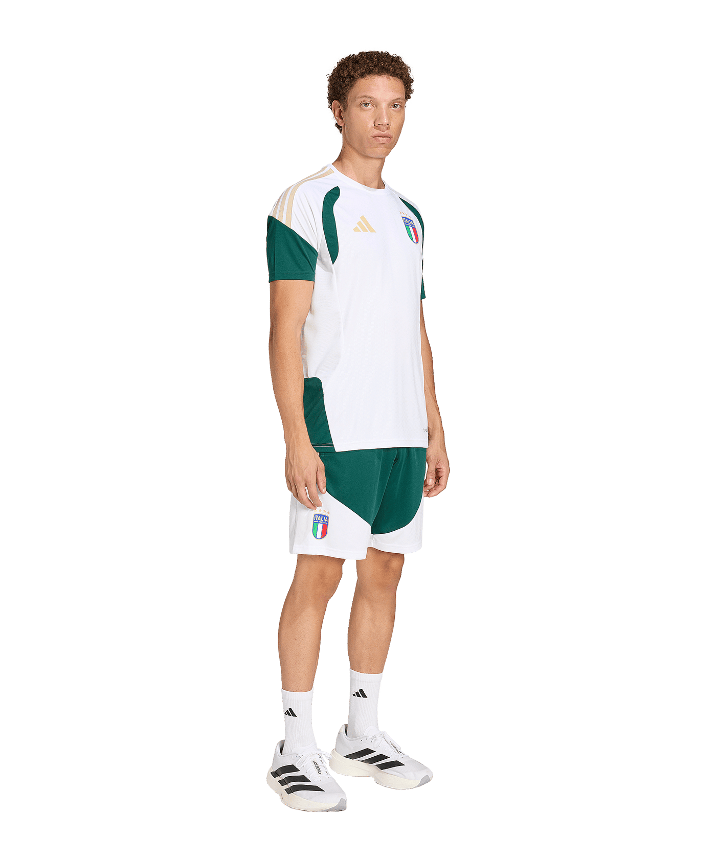 adidas Italien Tiro Trainingsshirt Weiß - weiss