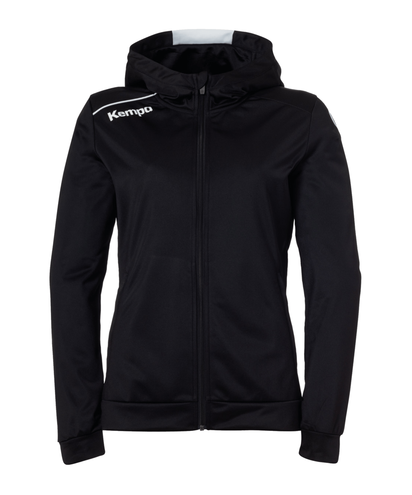 Kempa Player Kapuzenjacke Damen Schwarz Weiss F01 - schwarz