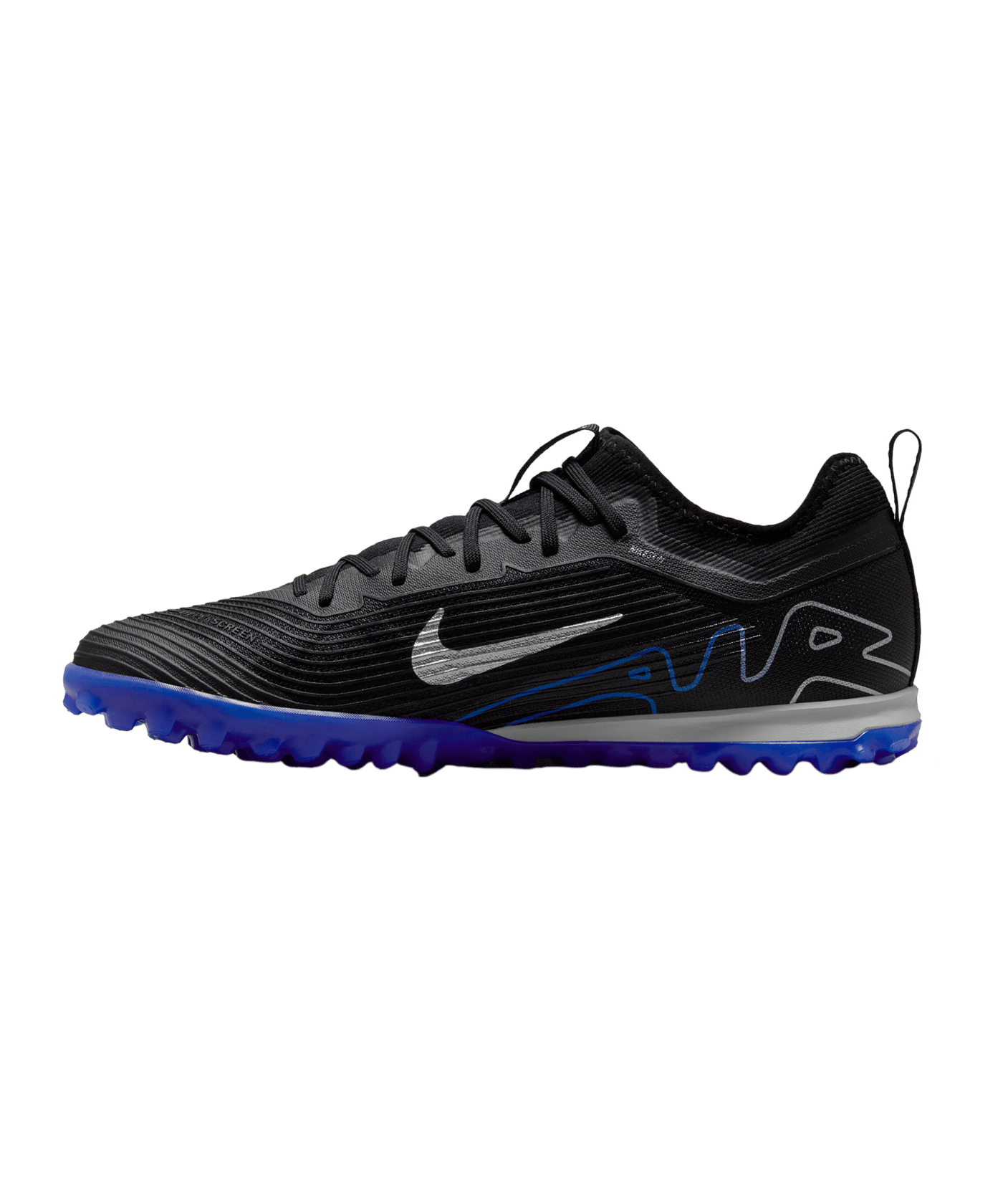 Nike Air Zoom Mercurial Vapor XV Pro TF Shadow Schwarz Silber Blau F040 - schwarz
