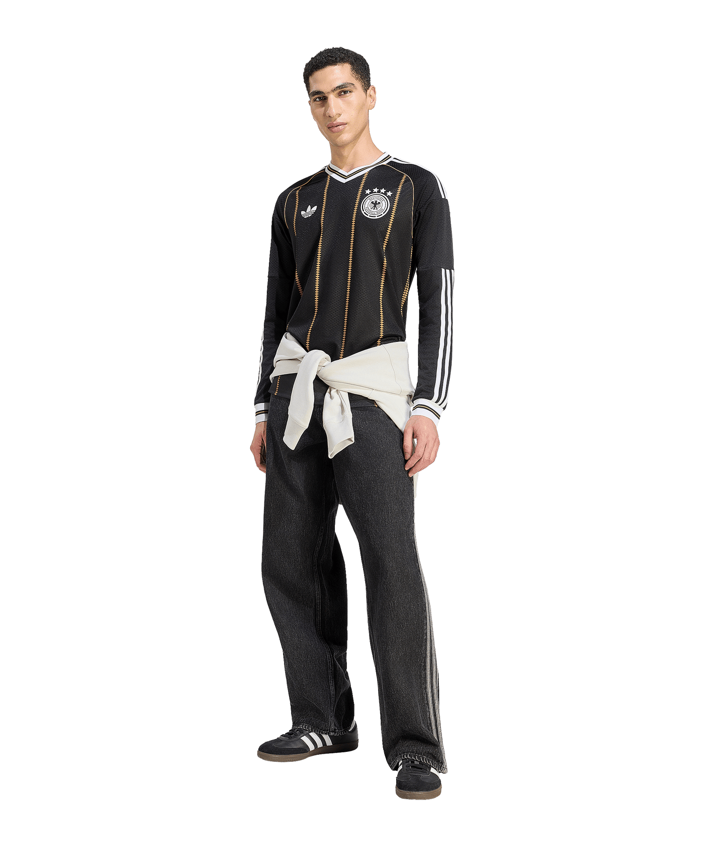 adidas DFB Deutschland Trikot Langarm 3rd 2026 Schwarz - schwarz