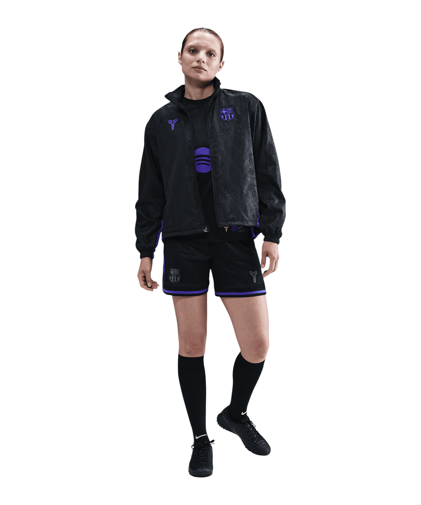 Nike FC Barcelona Trainingsjacke Damen Schwarz F010 - schwarz