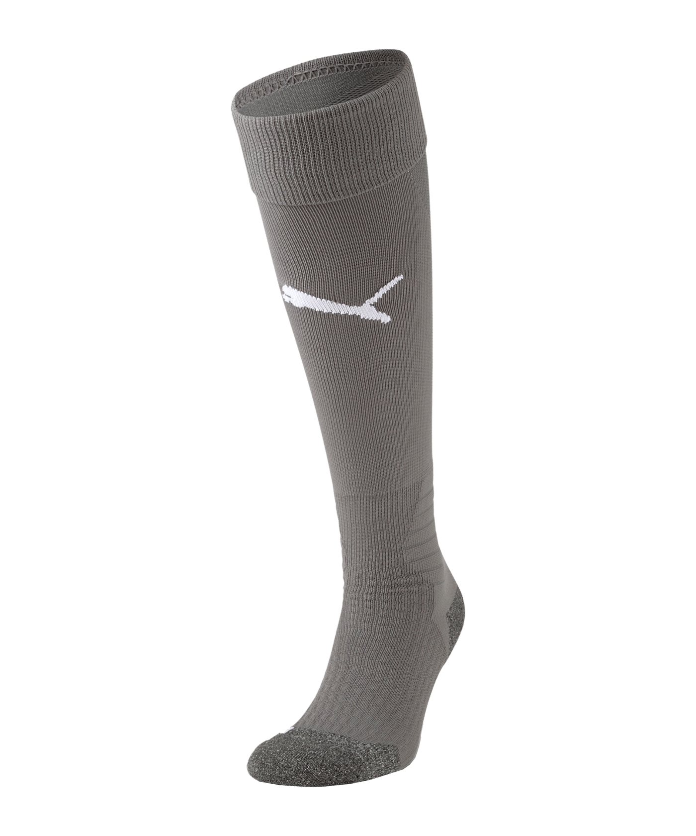 PUMA teamLIGA Stutzenstrumpf Grau Weiss F43 - grau