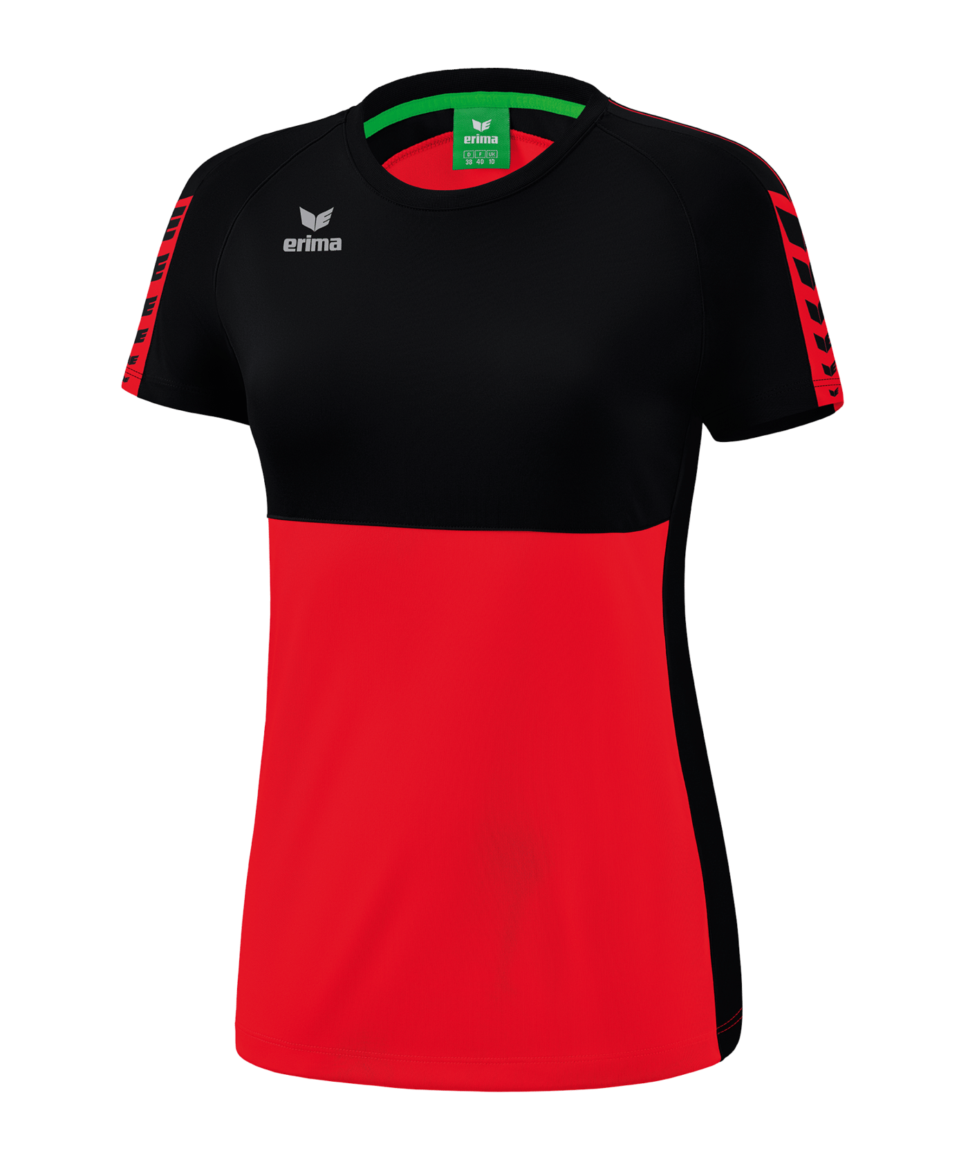 Erima Six Wings T-Shirt Damen Rot Schwarz - rot