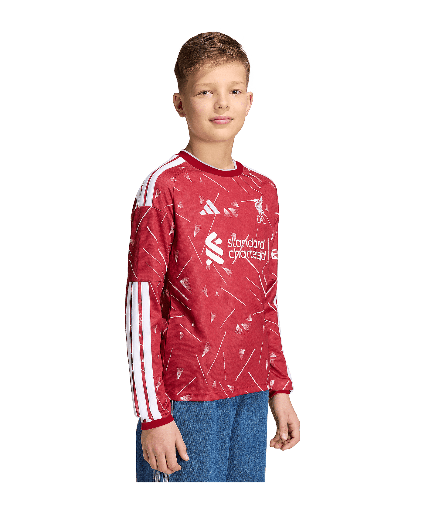 adidas FC Liverpool Trikot Langarm Home 2026/2027 Kids Rot - rot