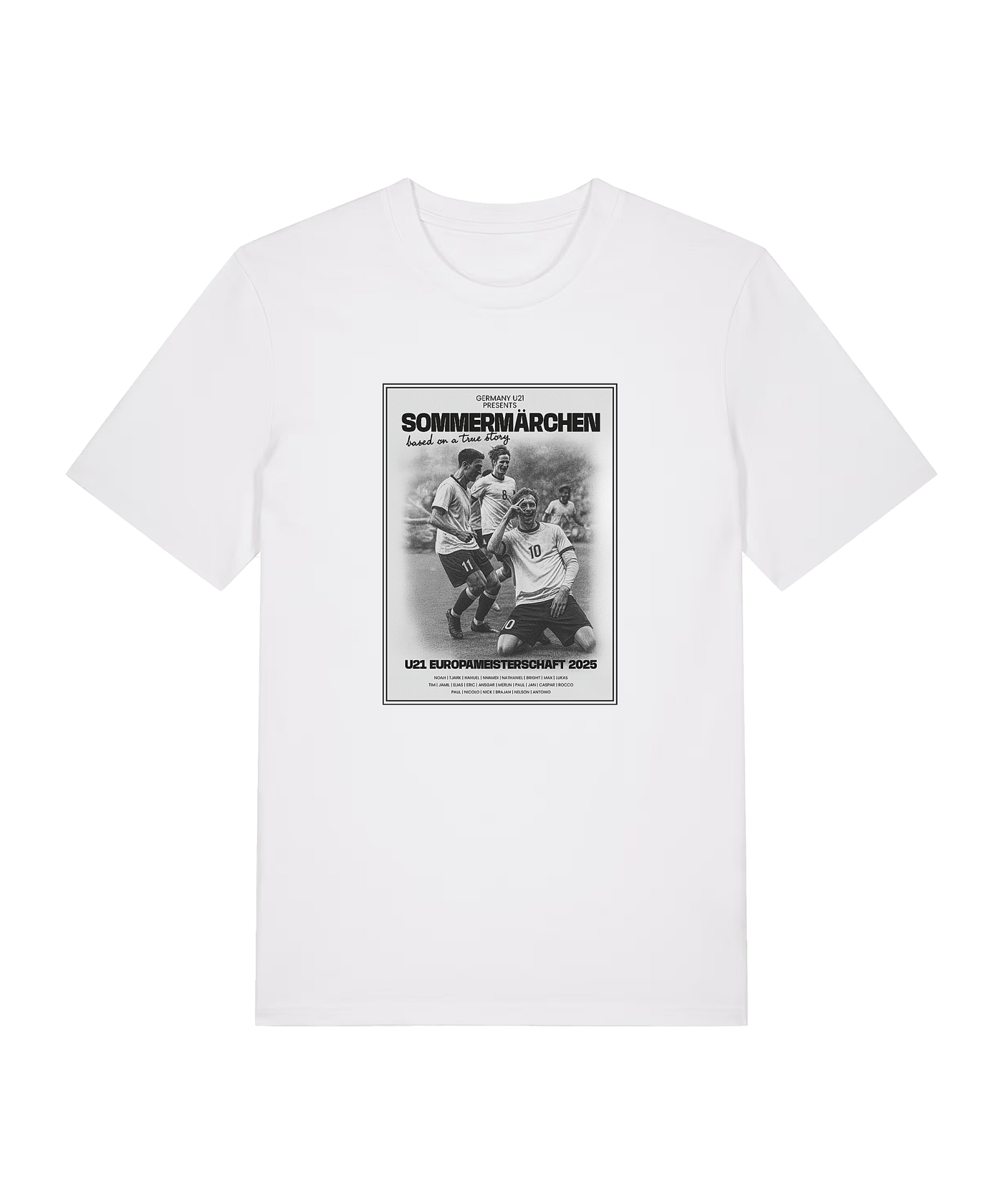 Deutschland U21 Sommermärchen T-Shirt 2025 Weiß - weiss